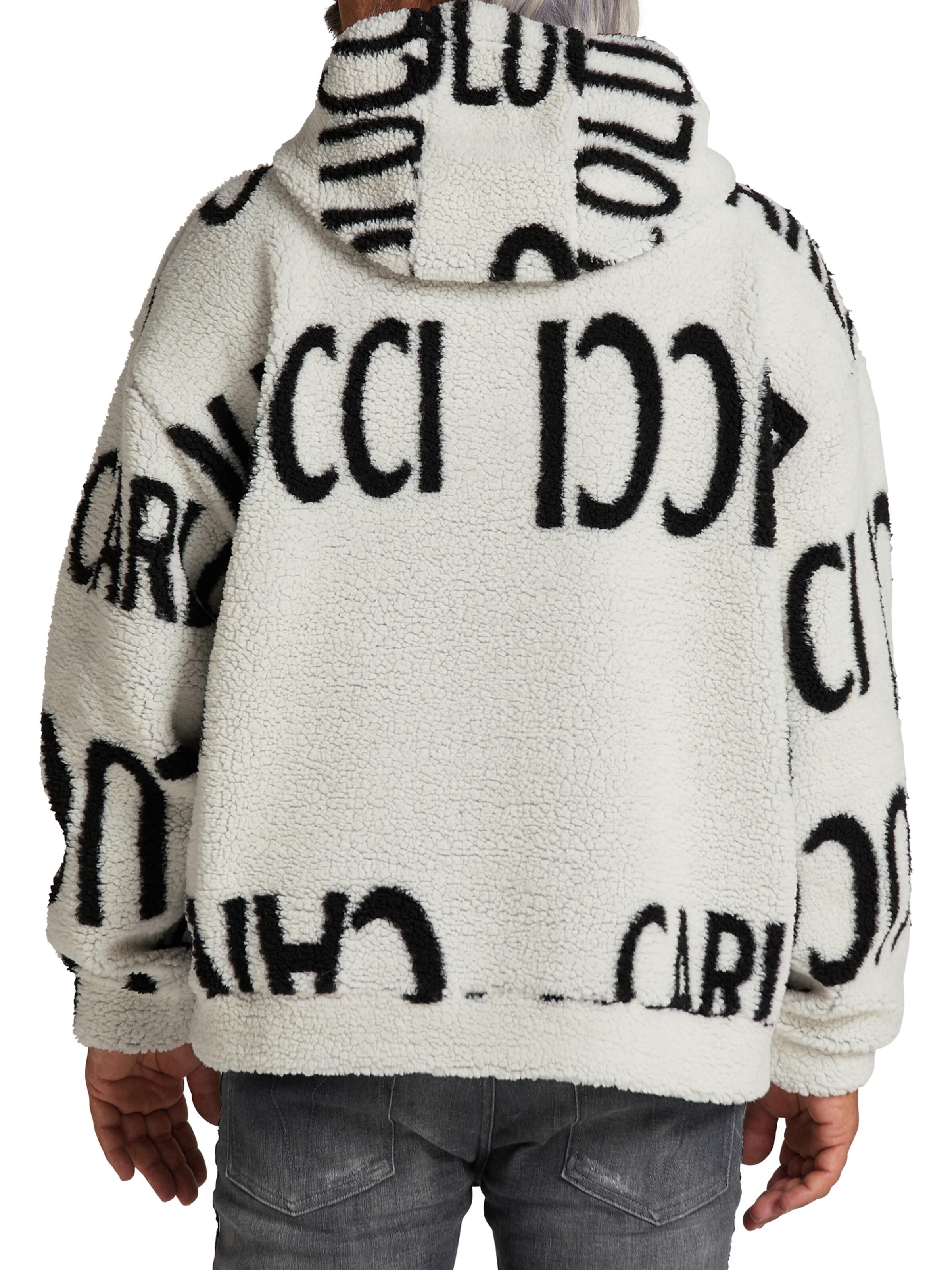 Hoodie in Teddyfell-Optik