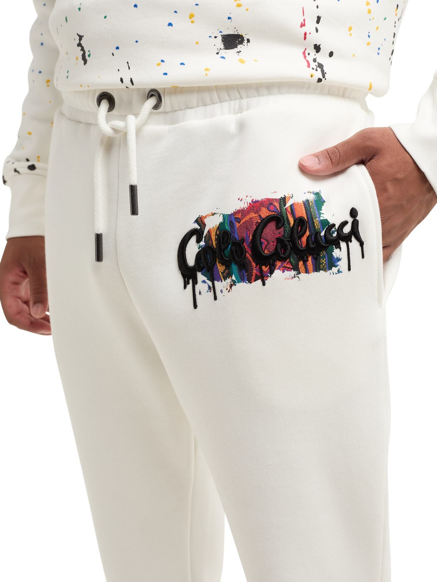  Sweat pant -Paint drop-