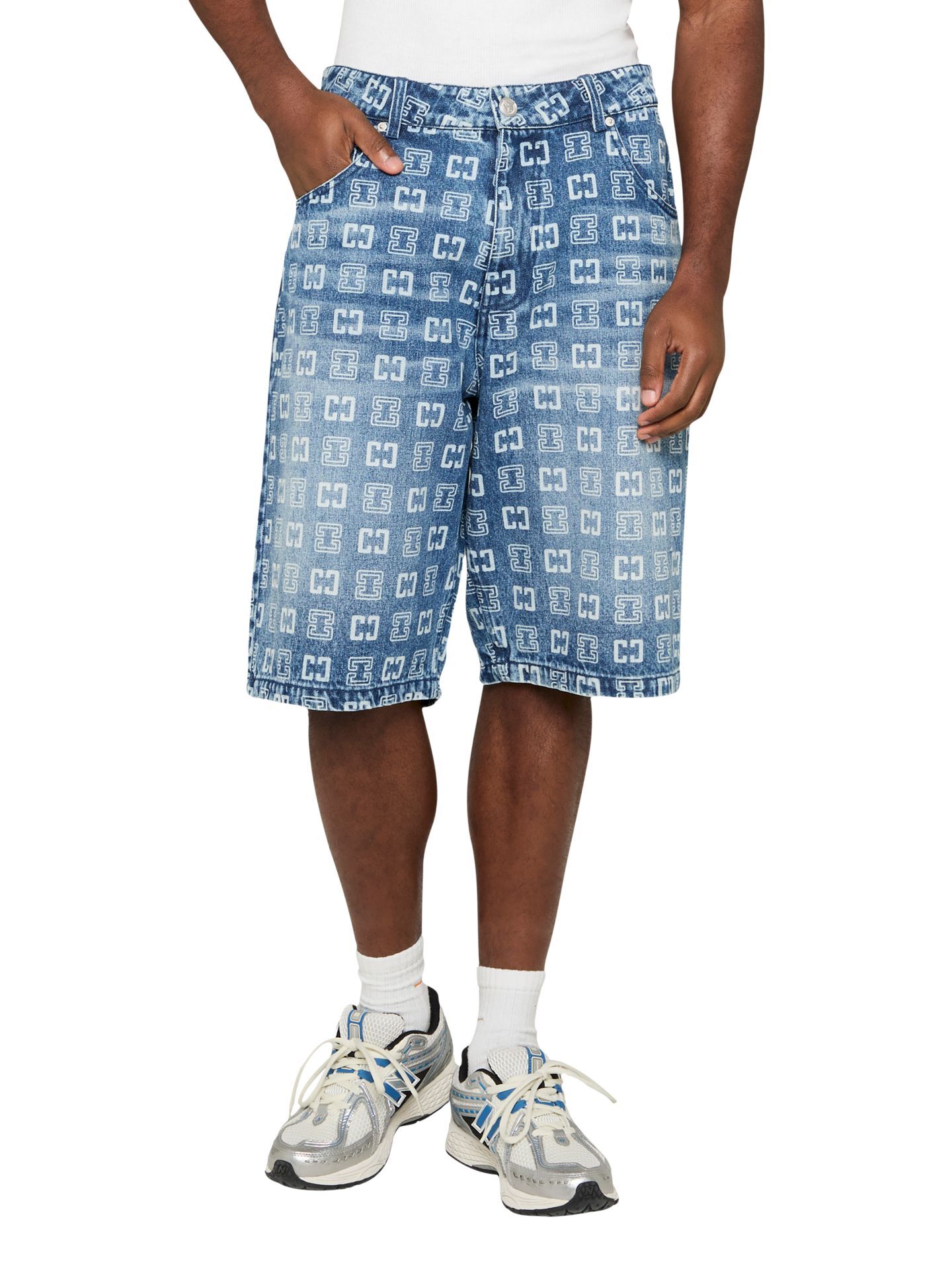  Monogram Denim Shorts