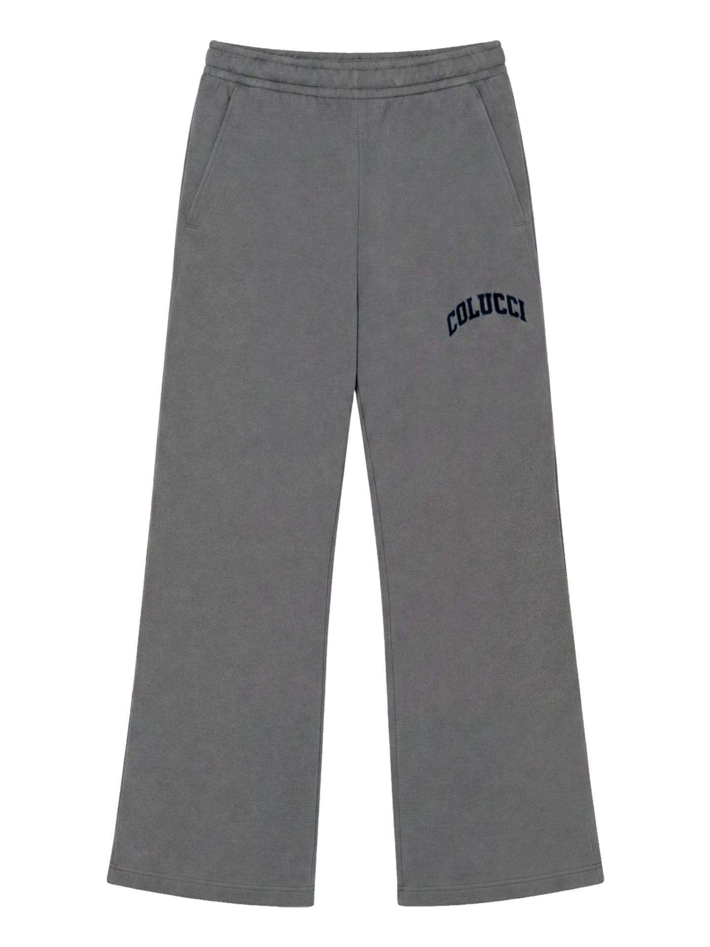 Carlo Colucci Logo Wide Leg Pant - Grau M