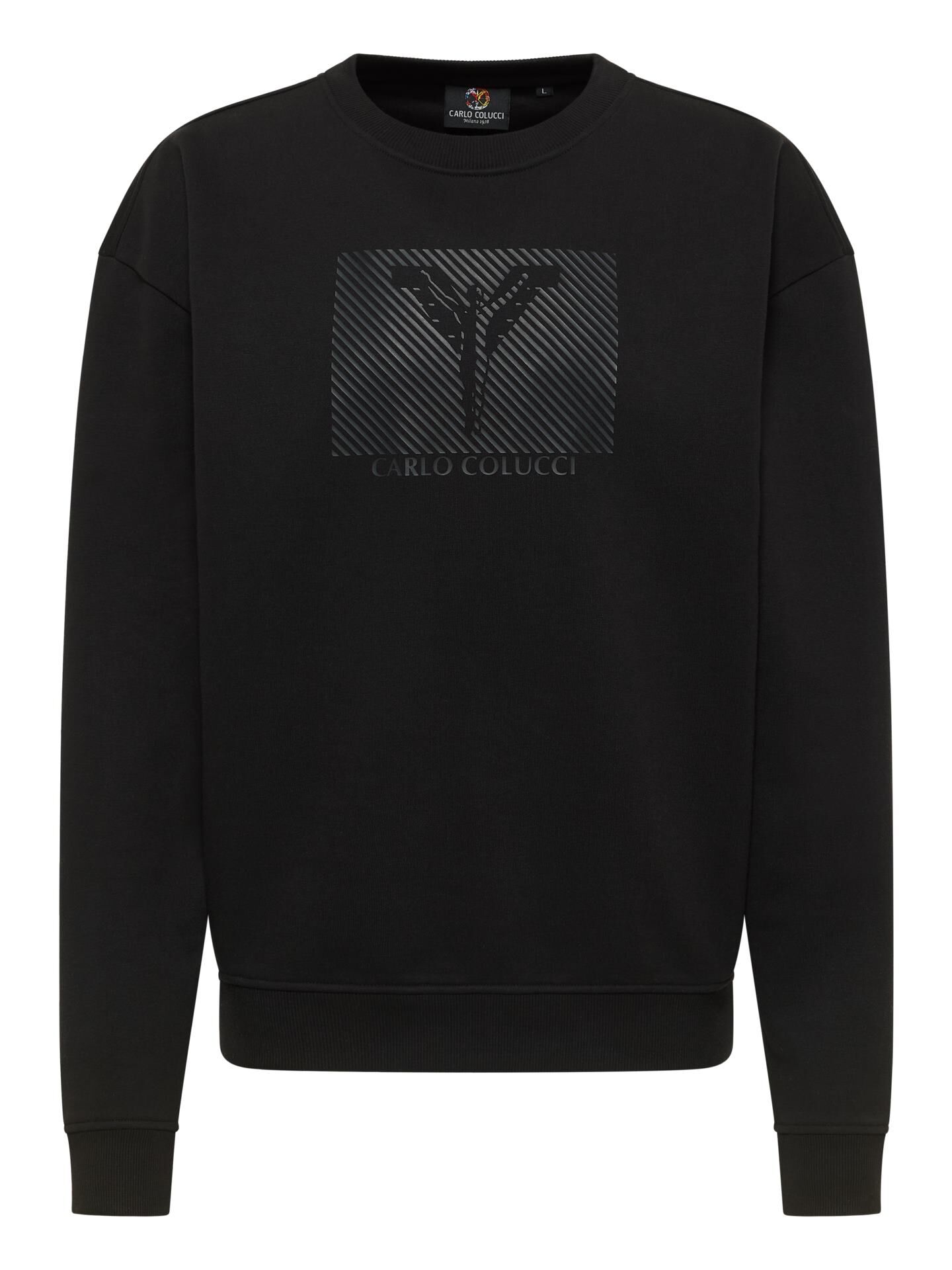 Oversize sweat shirt Basic line Black L CC-C3475-20-L