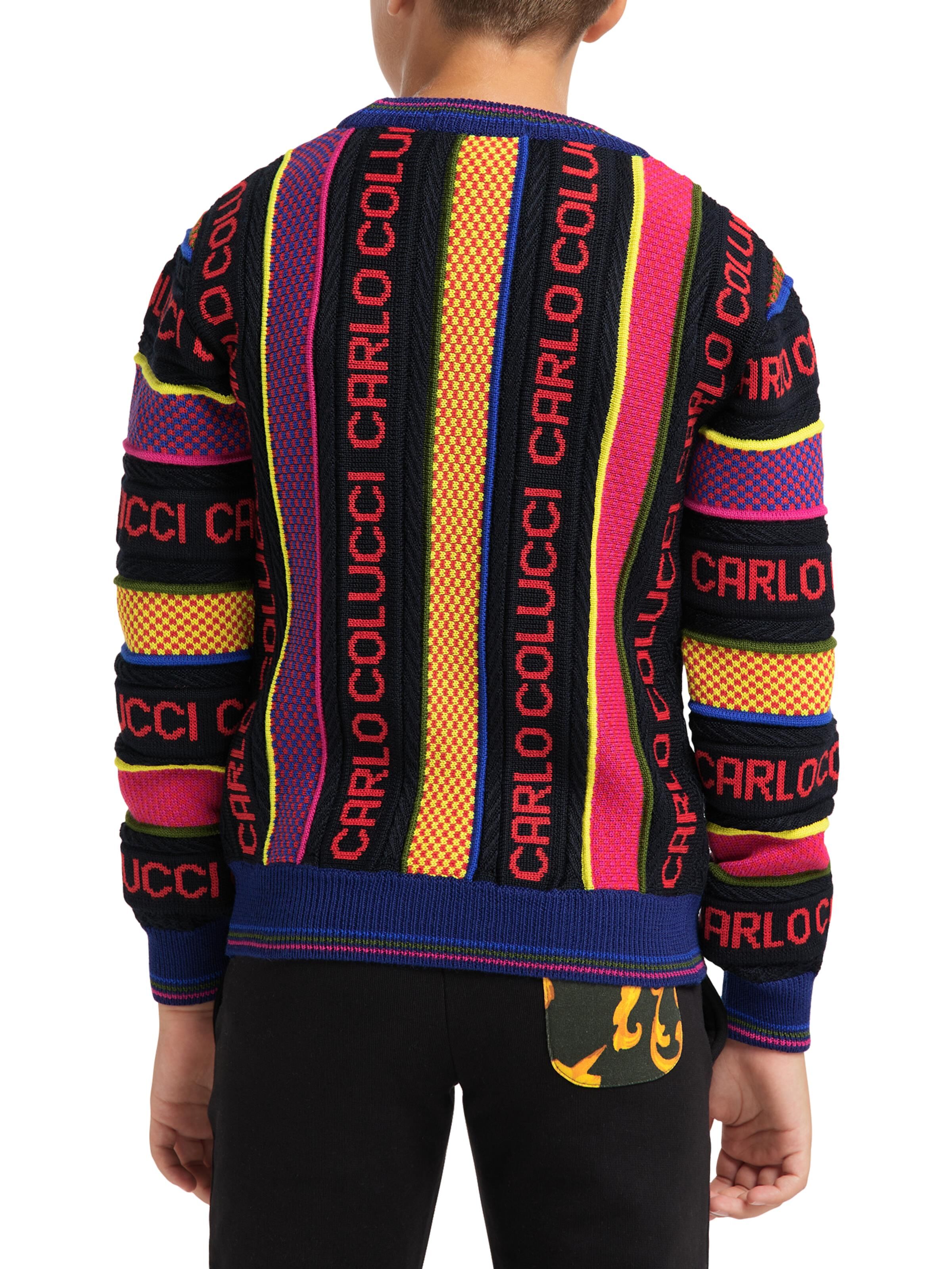 Kinder Jacquard-Pullover