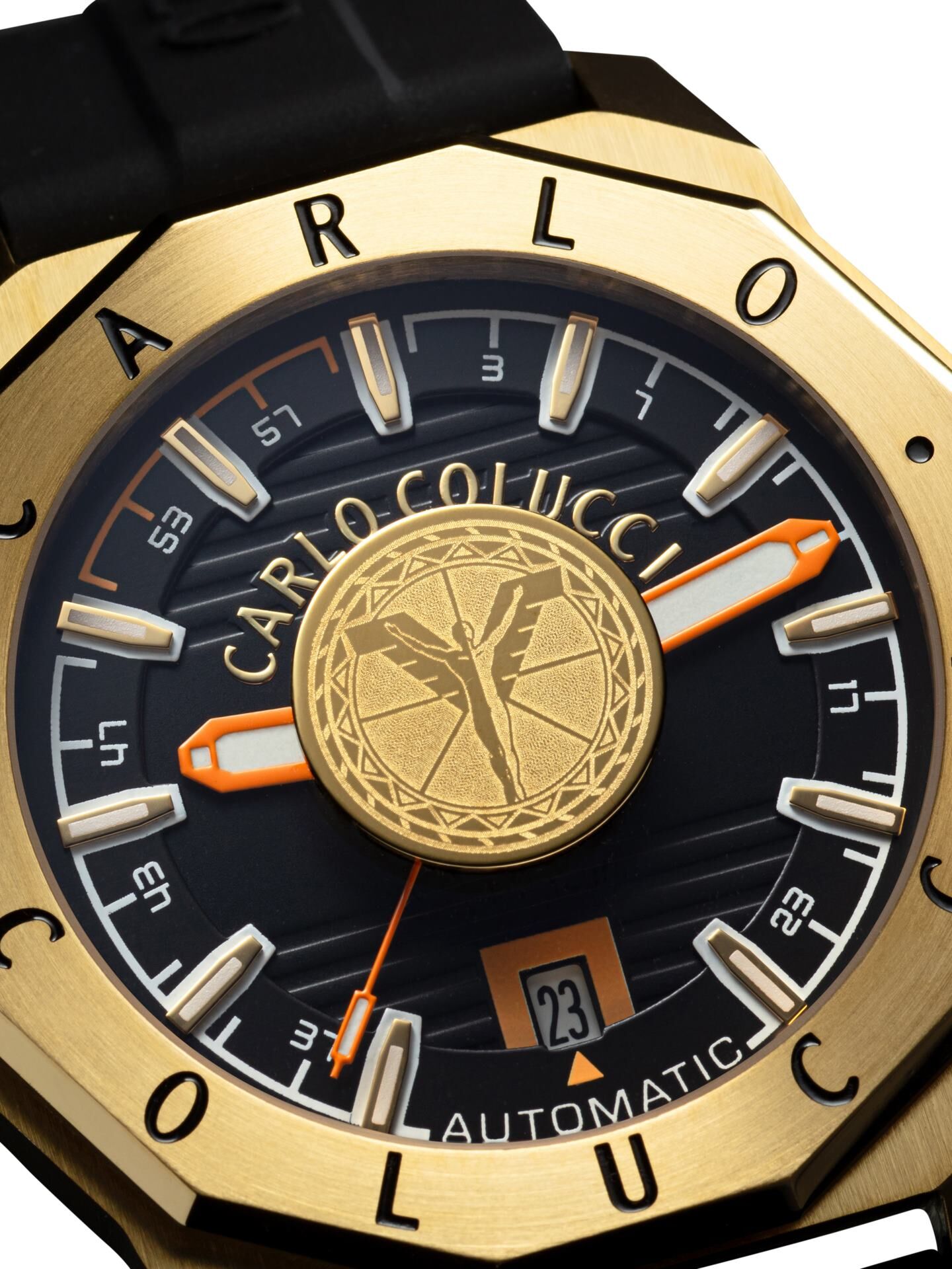  Runde Edelstahluhr mit Silikonarmband