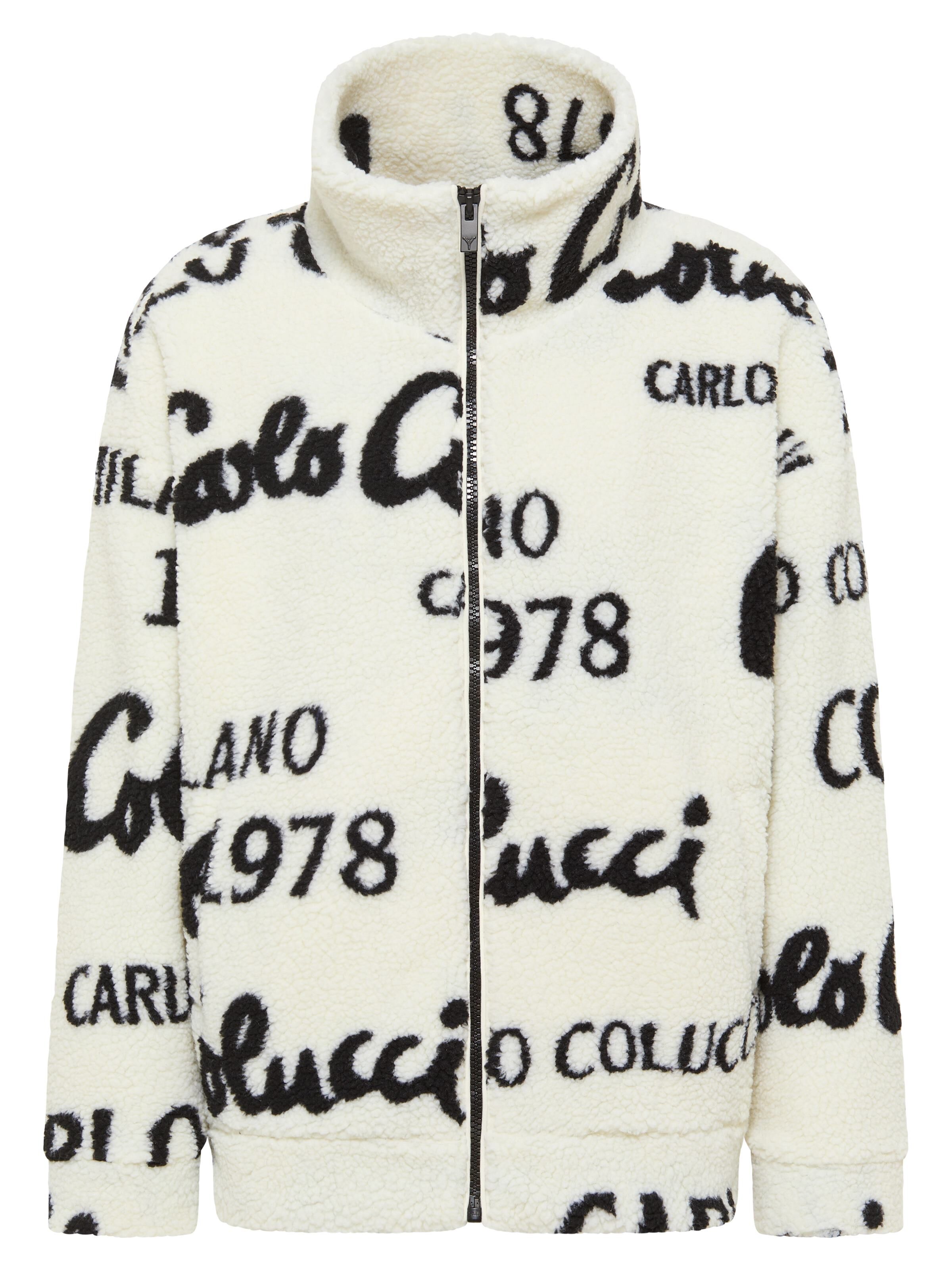 Jacquard teddy-fleece jacket