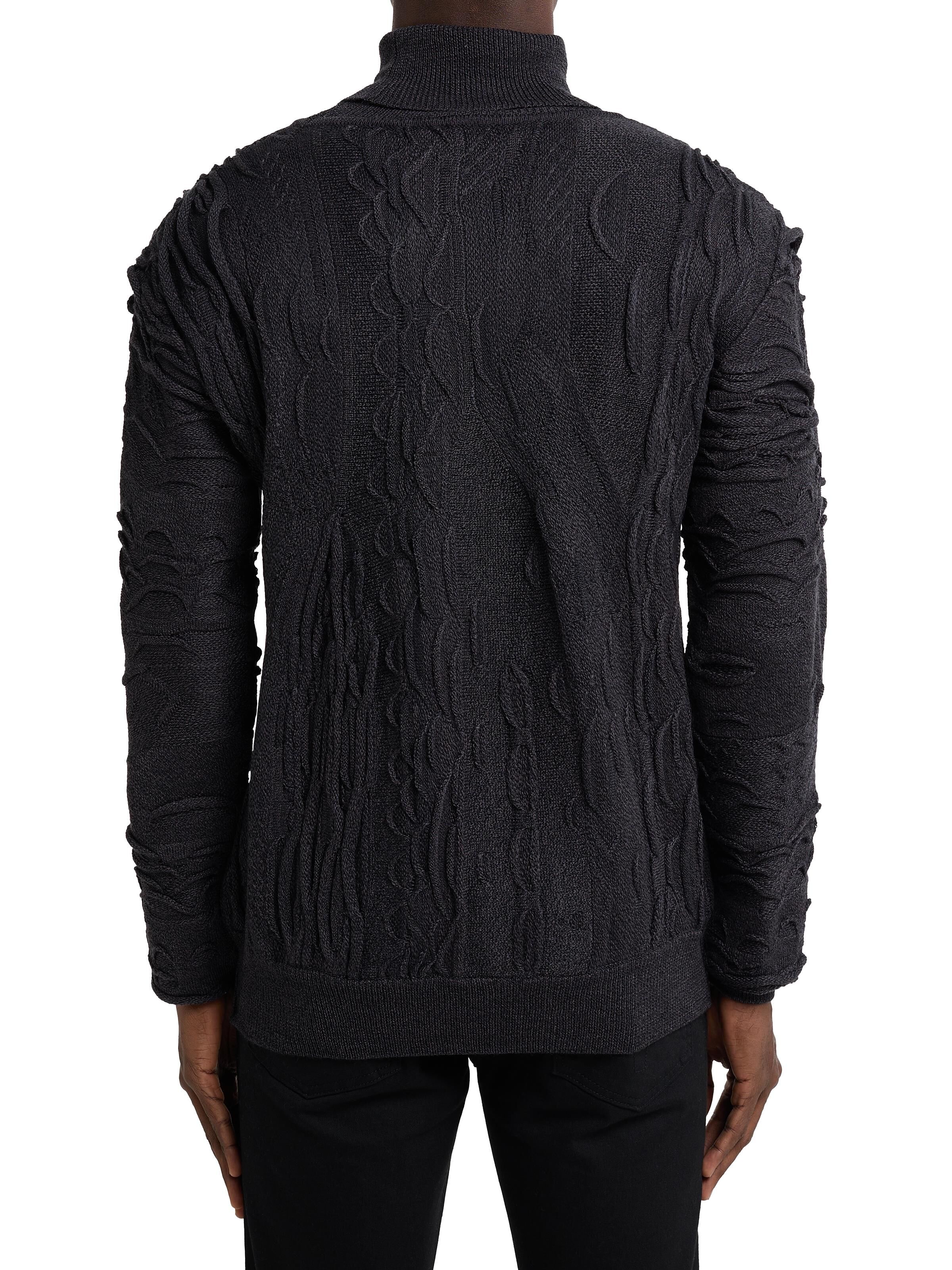 Unifarbener Rollkragen Pullover
