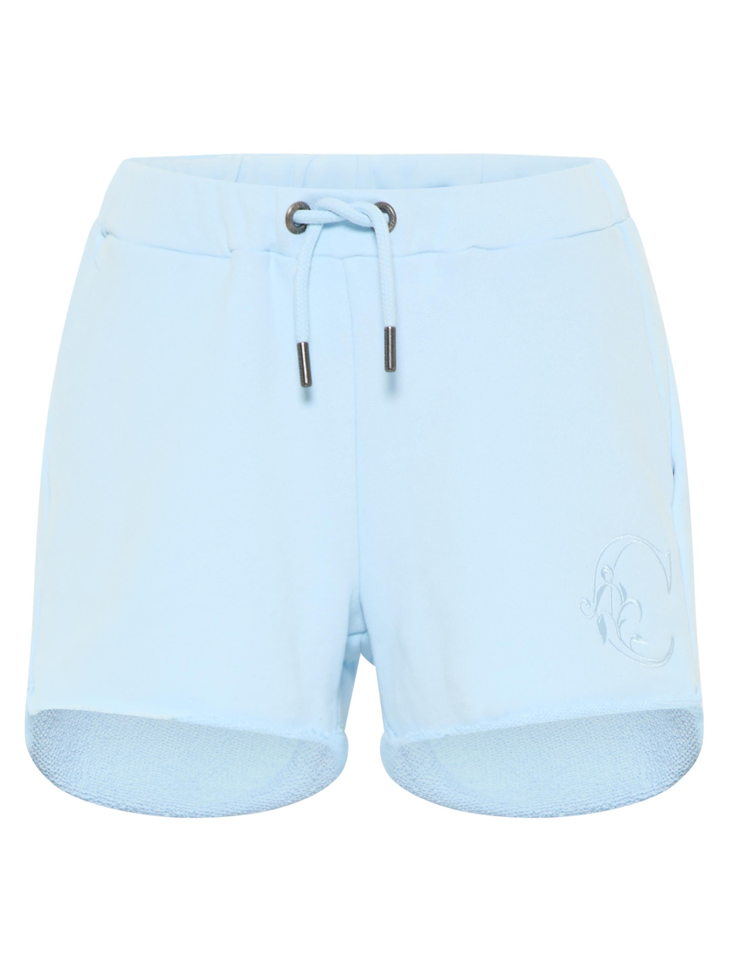 Sweatshort mit Stickerei
