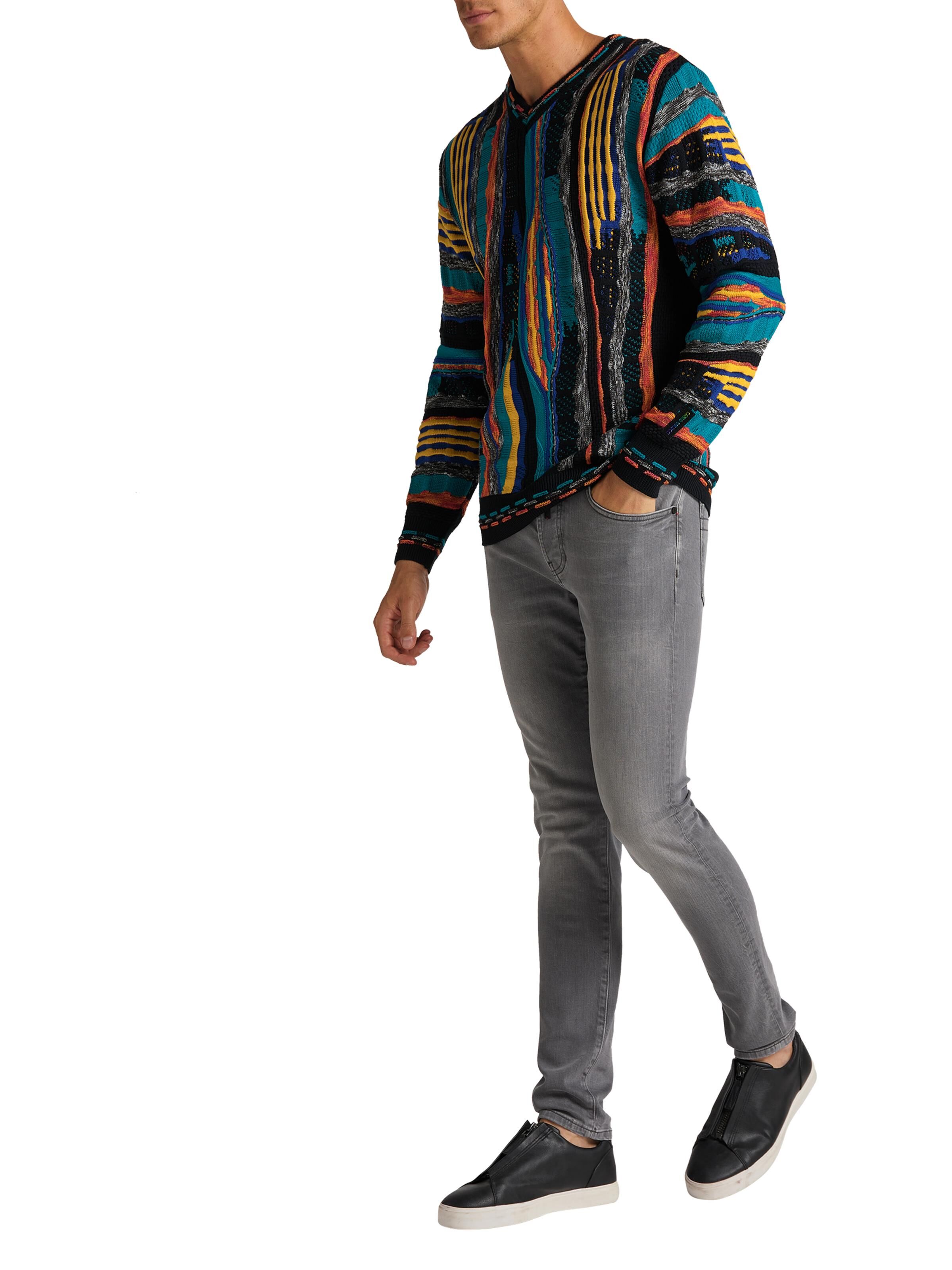 Vintage-Jacquard sweater | Black | S | DAH-C9909-201-S