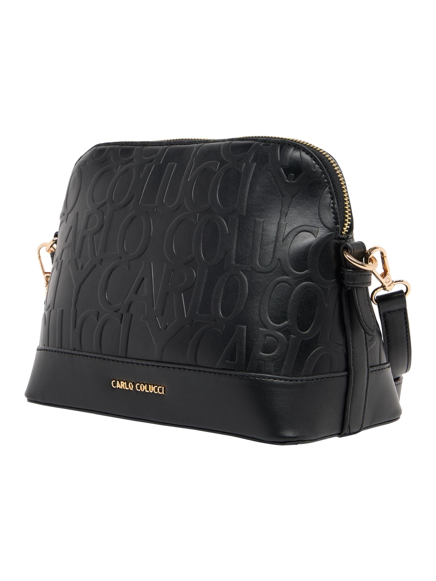 Crossbody bag with embossed logo