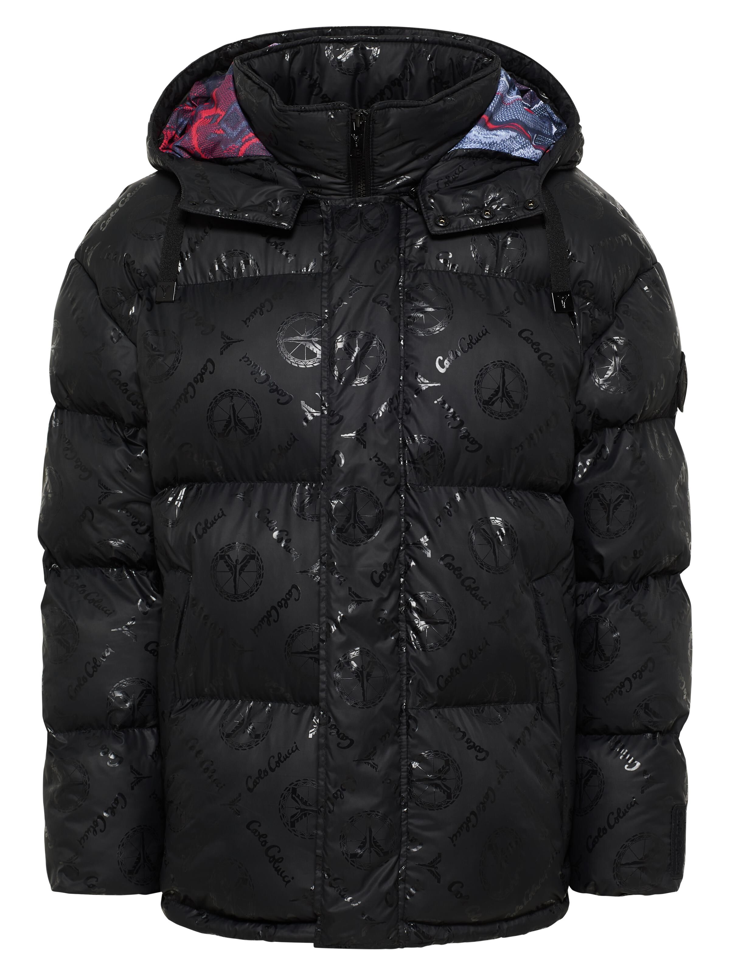 Wattierte Oversize Jacke mit Unique Badge