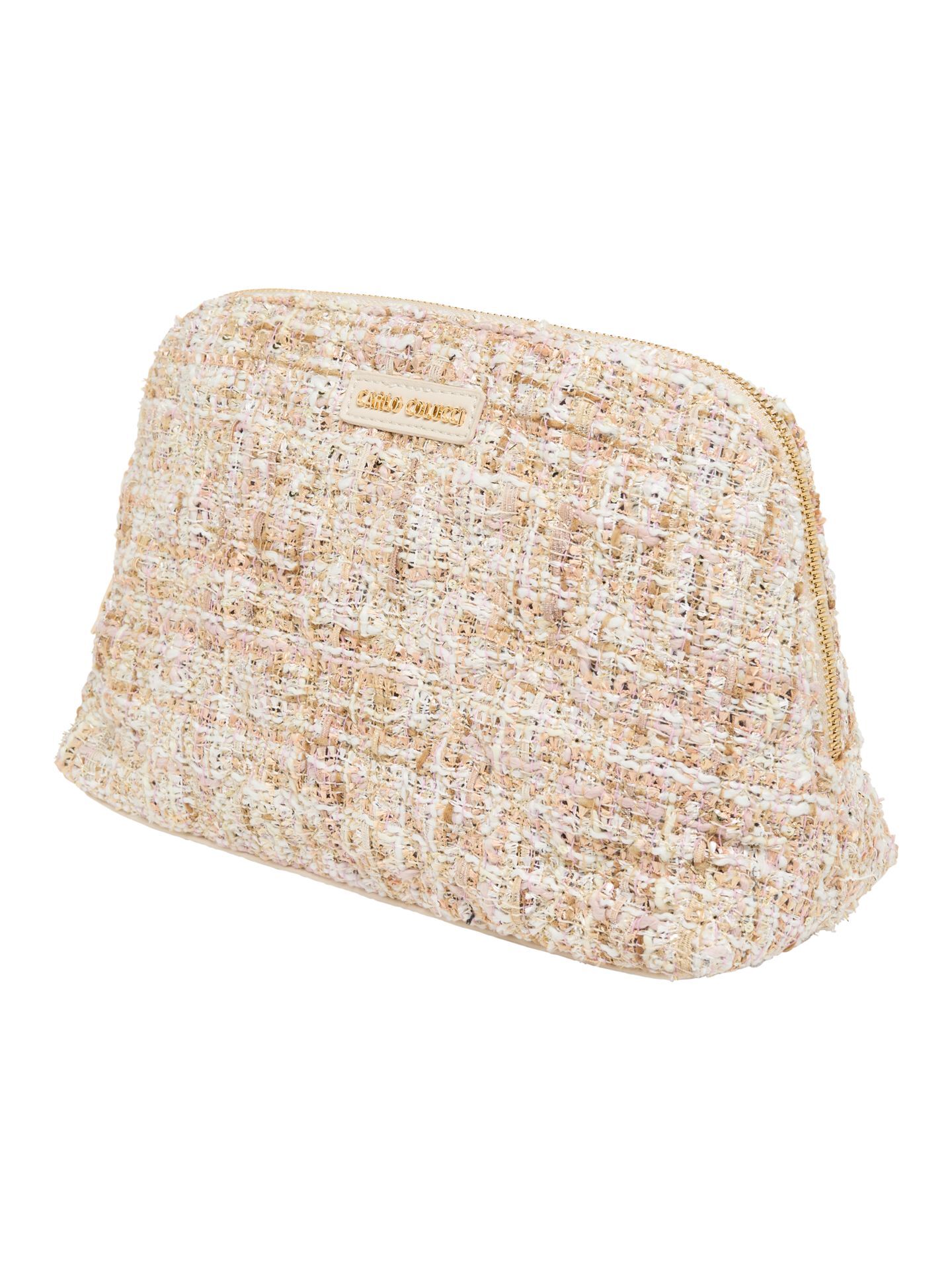  Bouclé Kosmetik Tasche