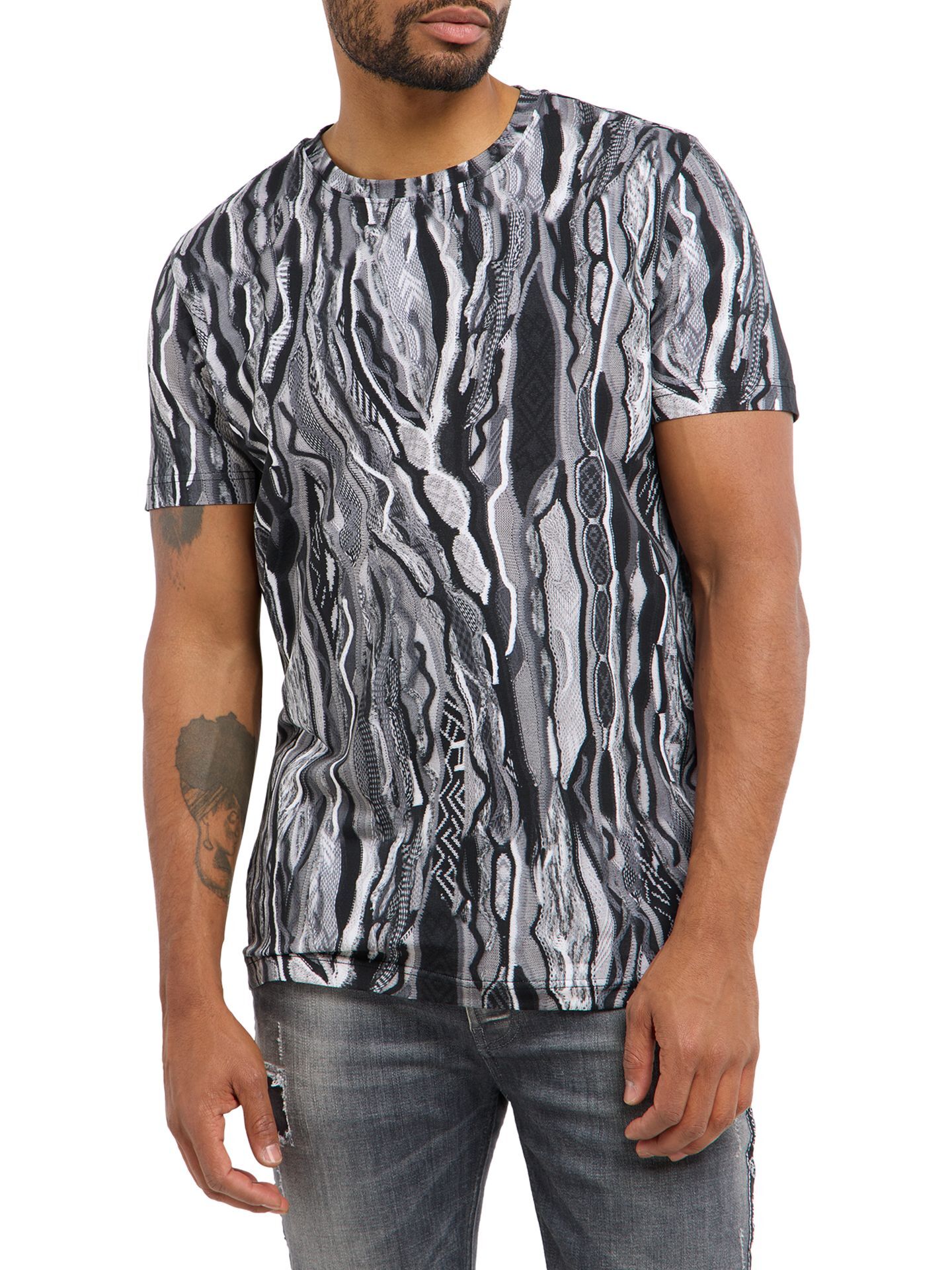  Strickdruck T-Shirt - 3D Knit