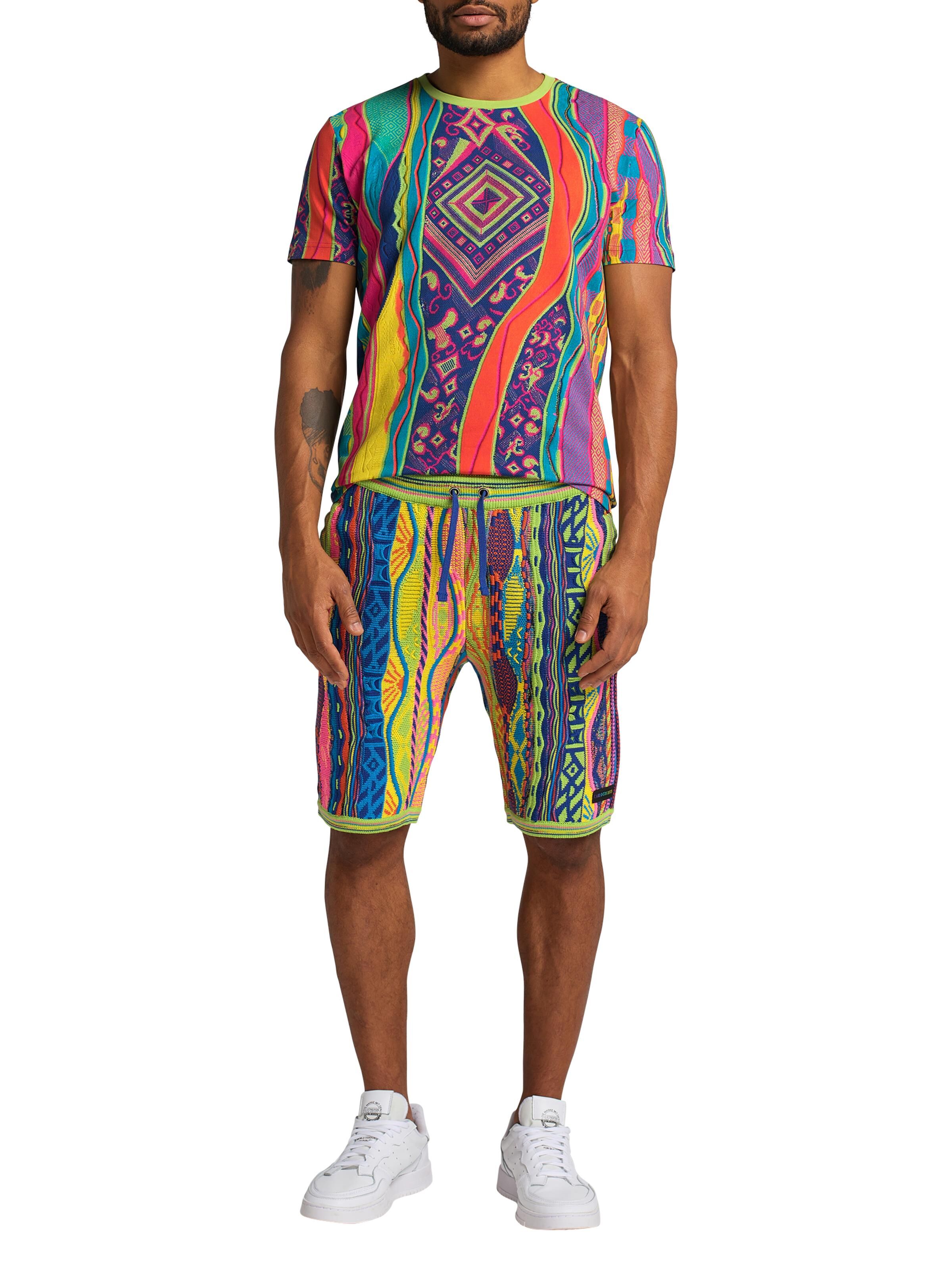  Knit shorts with jacquard