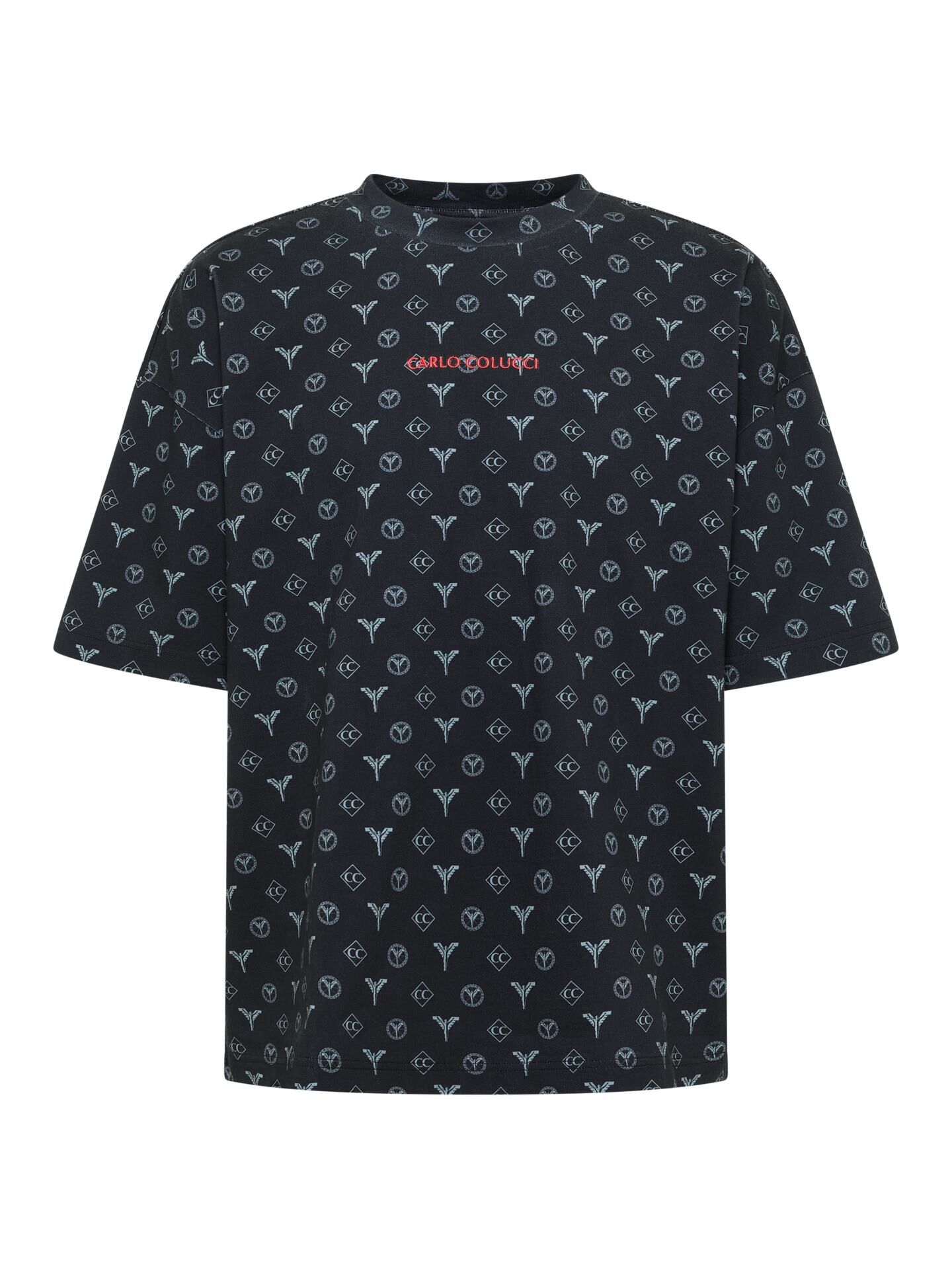 Oversize logo T-shirt - Torn pages of Colucci