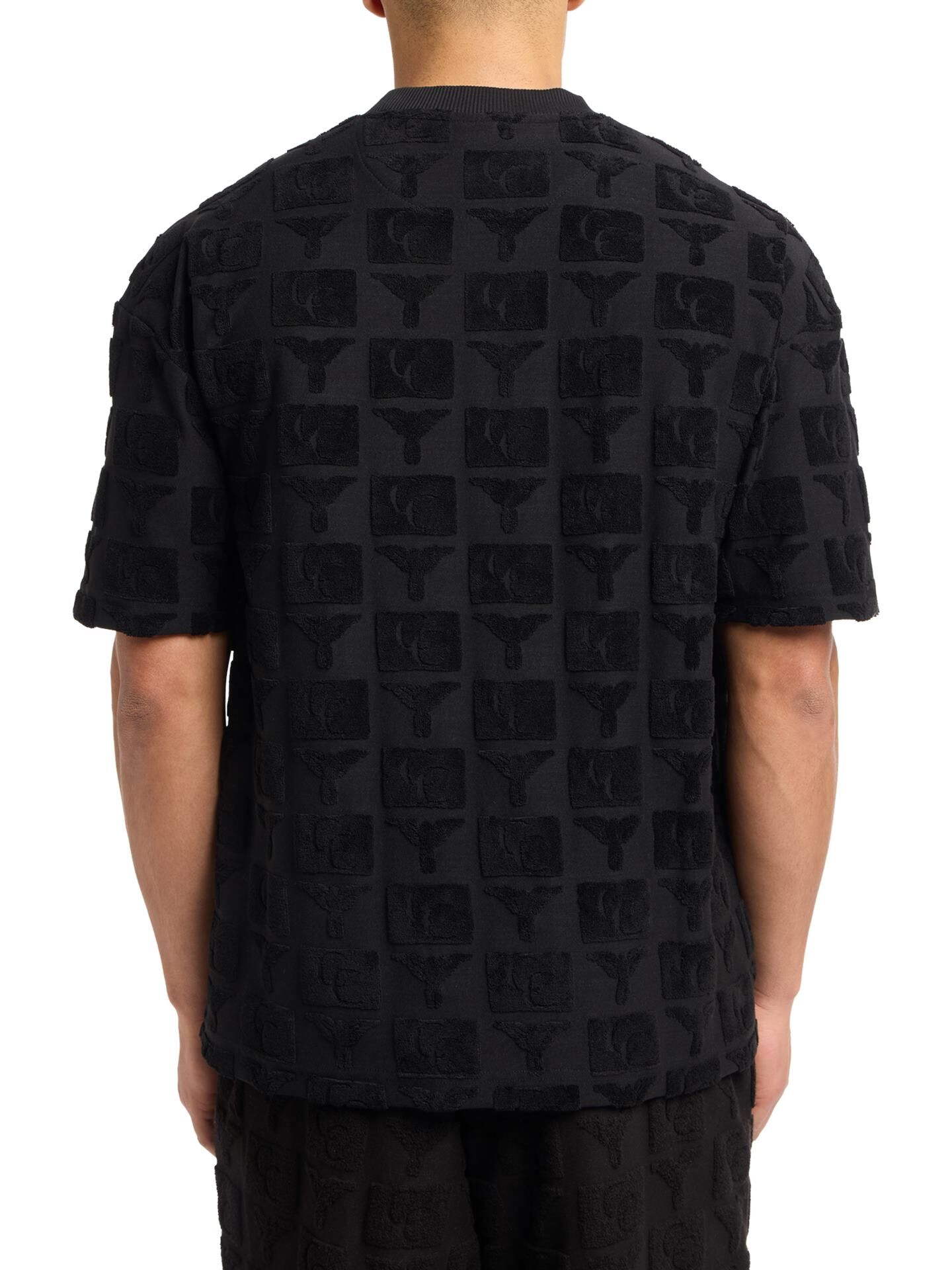 Oversize T-Shirt mit Frotteeinsätzen