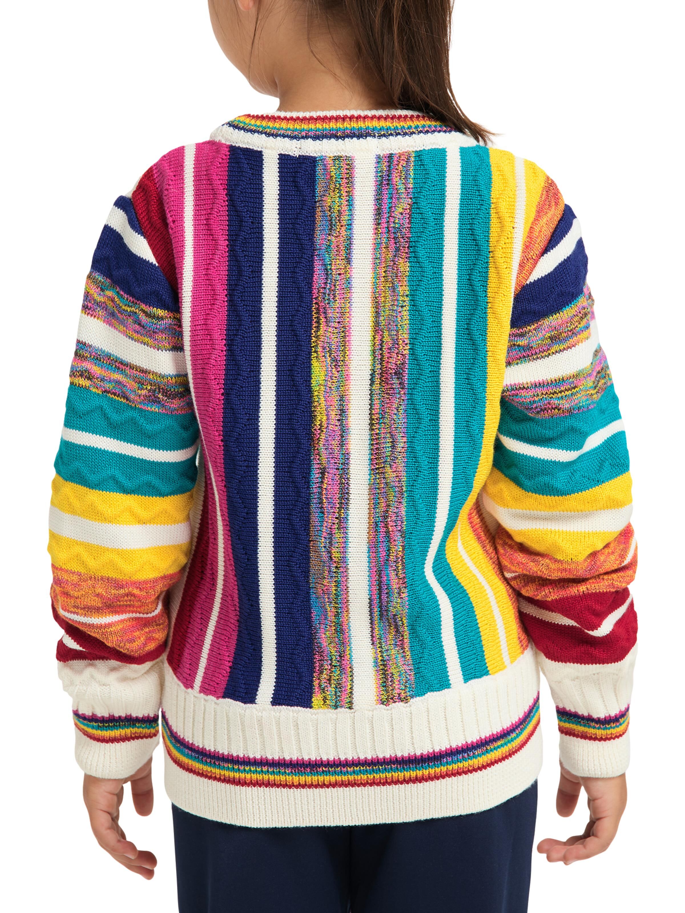 Kinder Jacquard Strickpullover