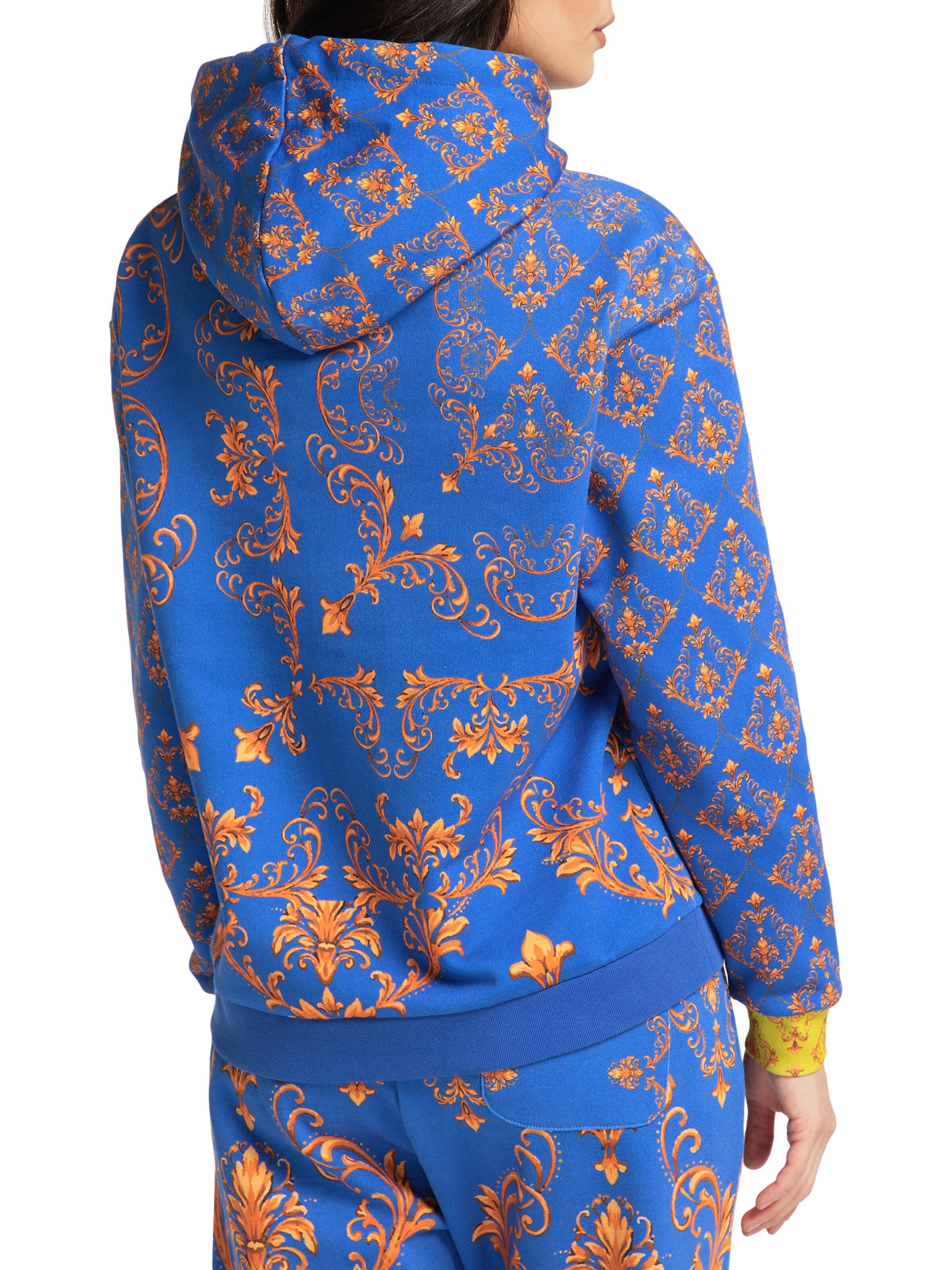 Damen Hoodie mit Barock-Muster
