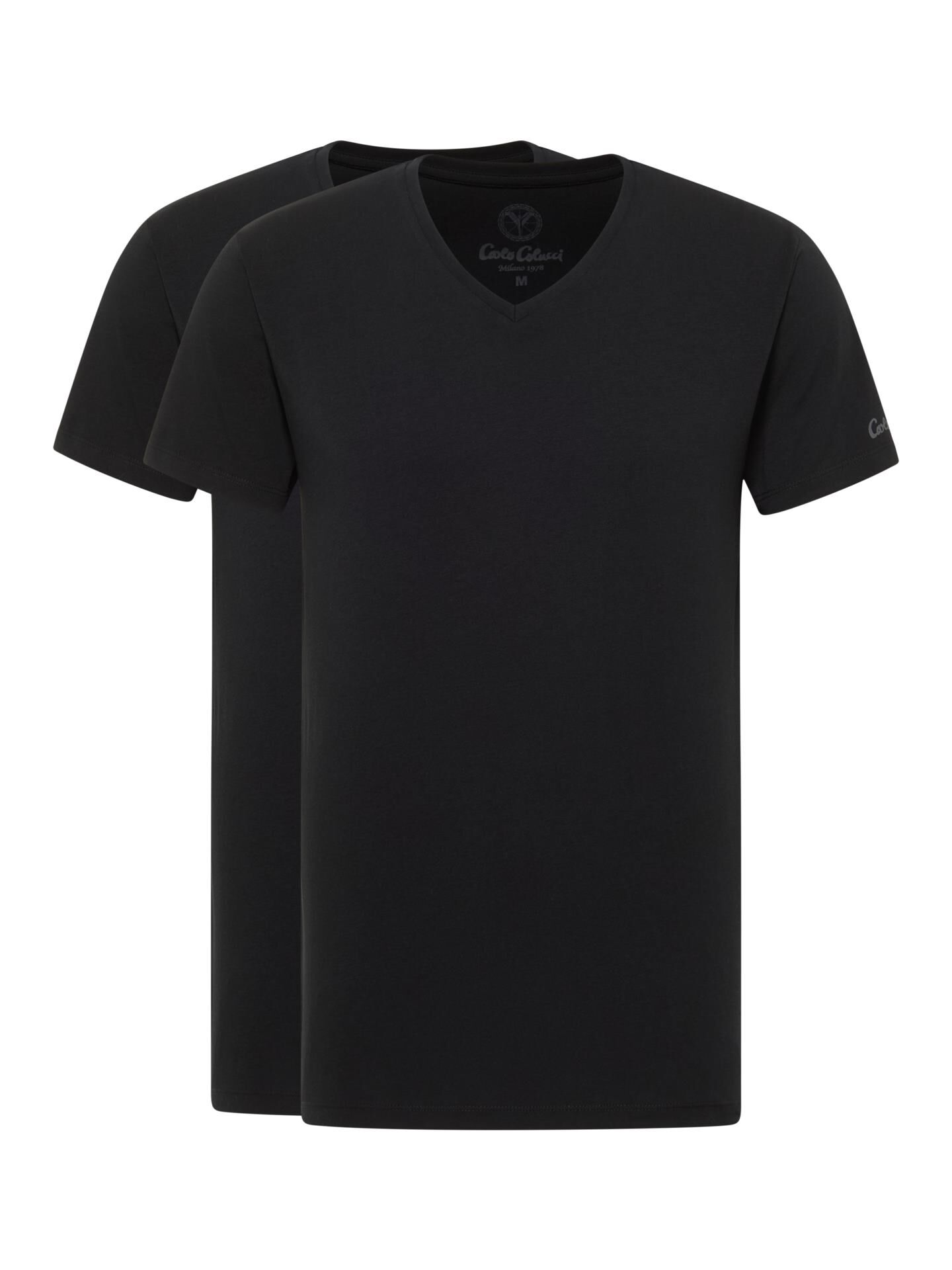 V-Ausschnitt T-Shirt, 2er Pack