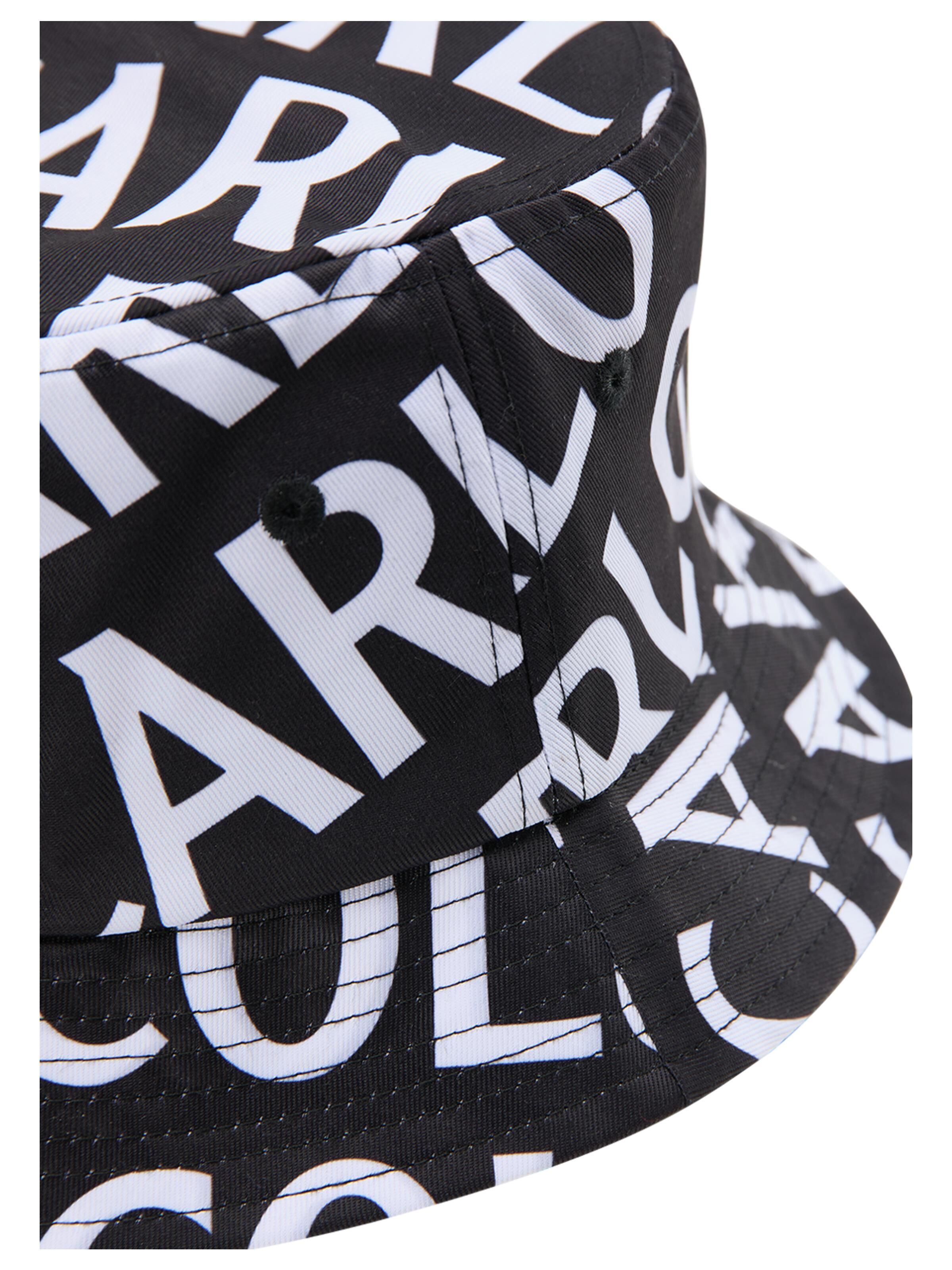 Unisex bucket hat with logo lettering