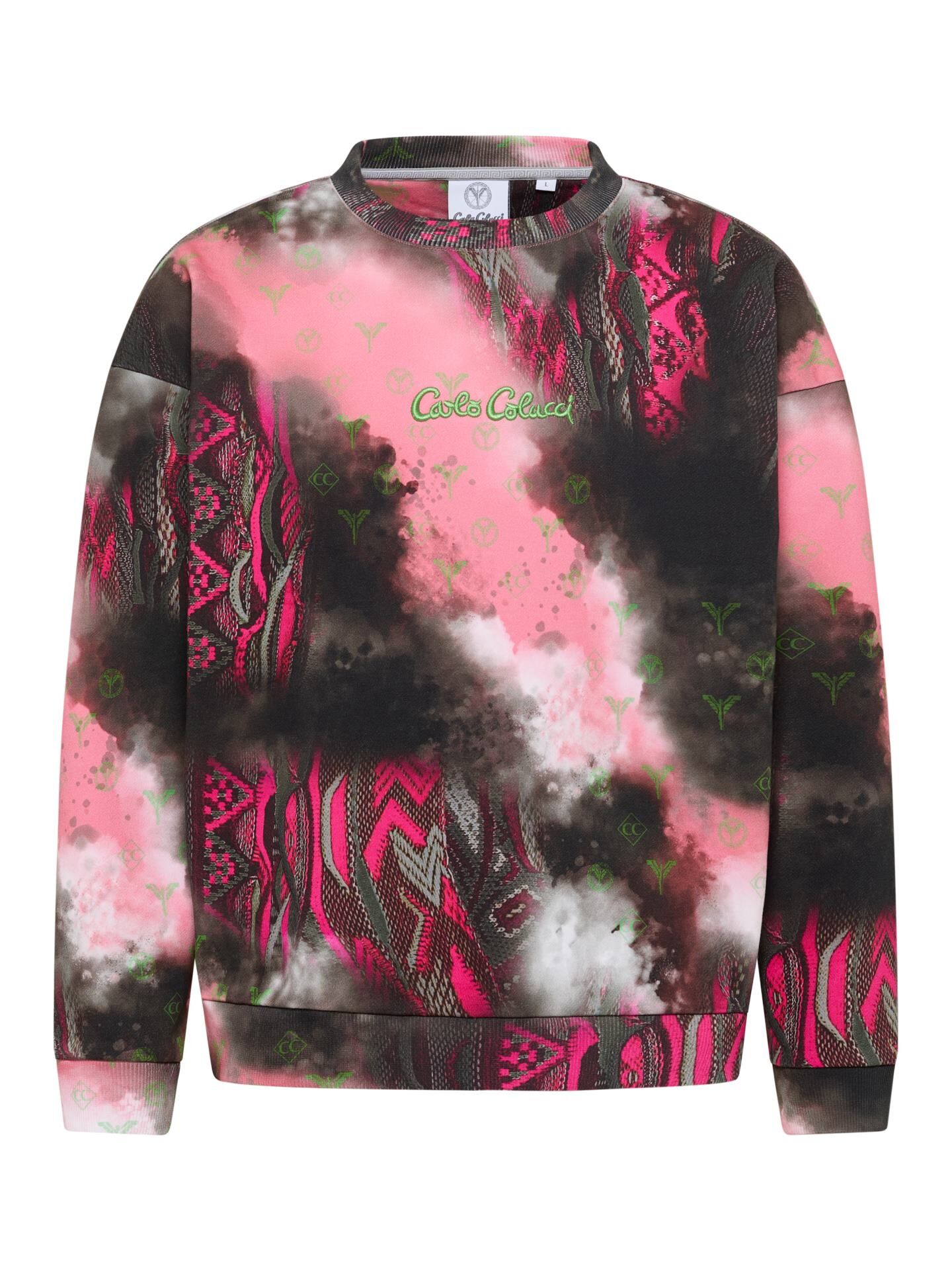 Oversize sweat shirt - sprayed knit