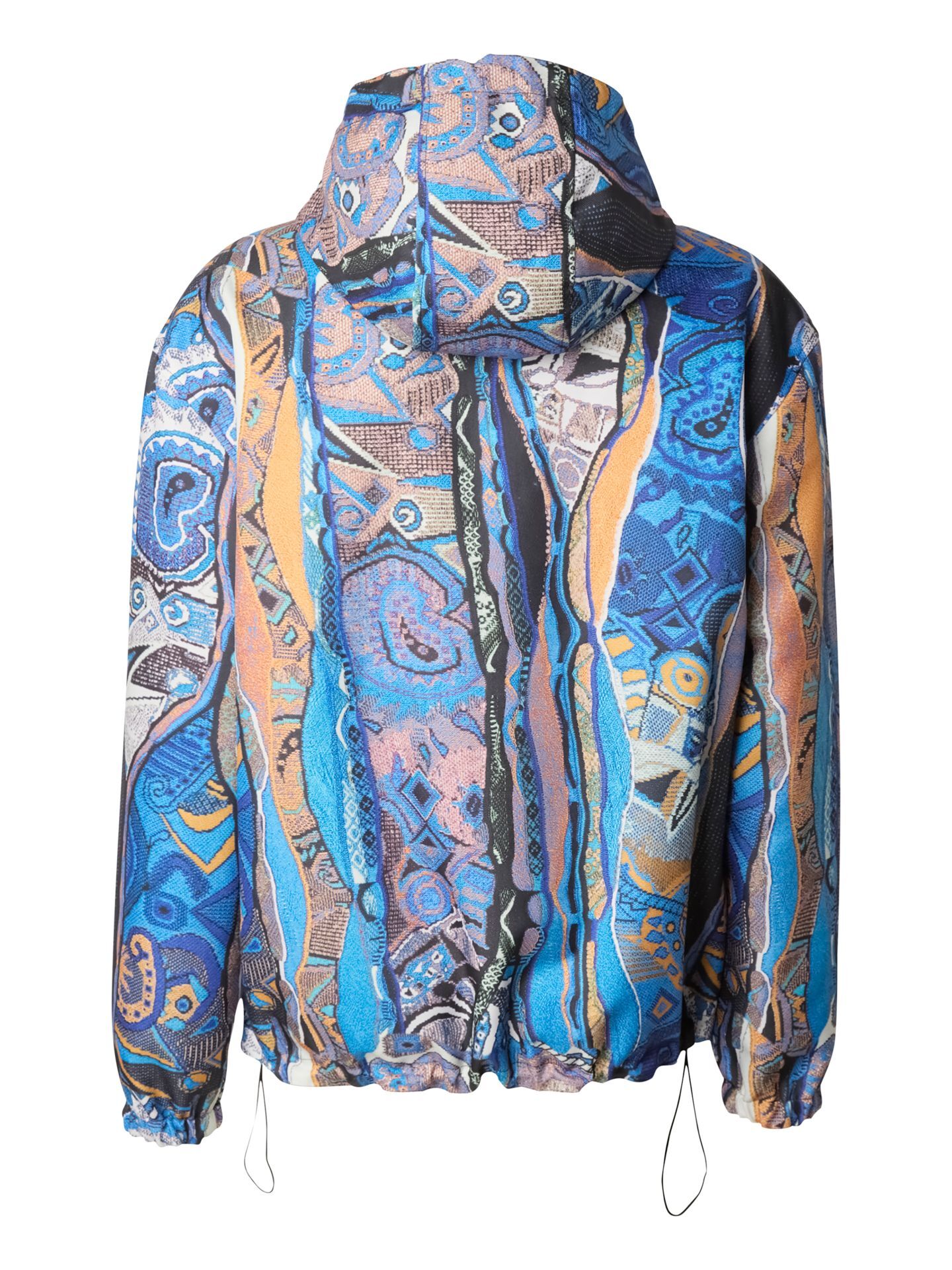 Reversible windbreaker jacket | Blue / Orange | S | CL-C126-027-1-S
