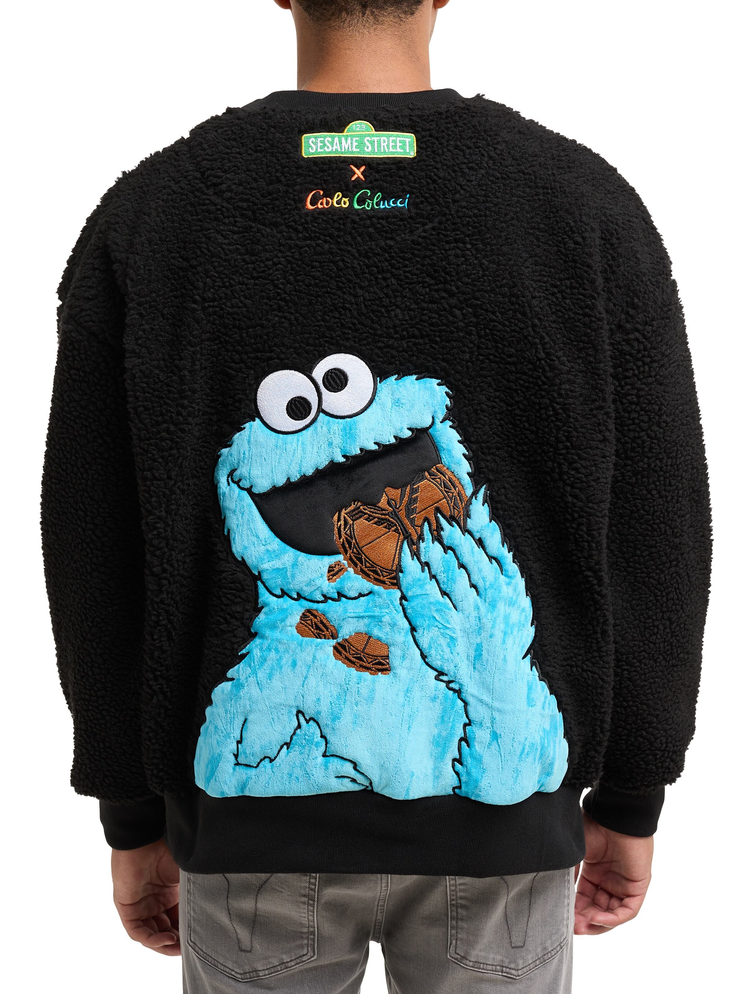 SESAME STREET x CARLO COLUCCI Unisex Teddy shirt | Black | XL | CC