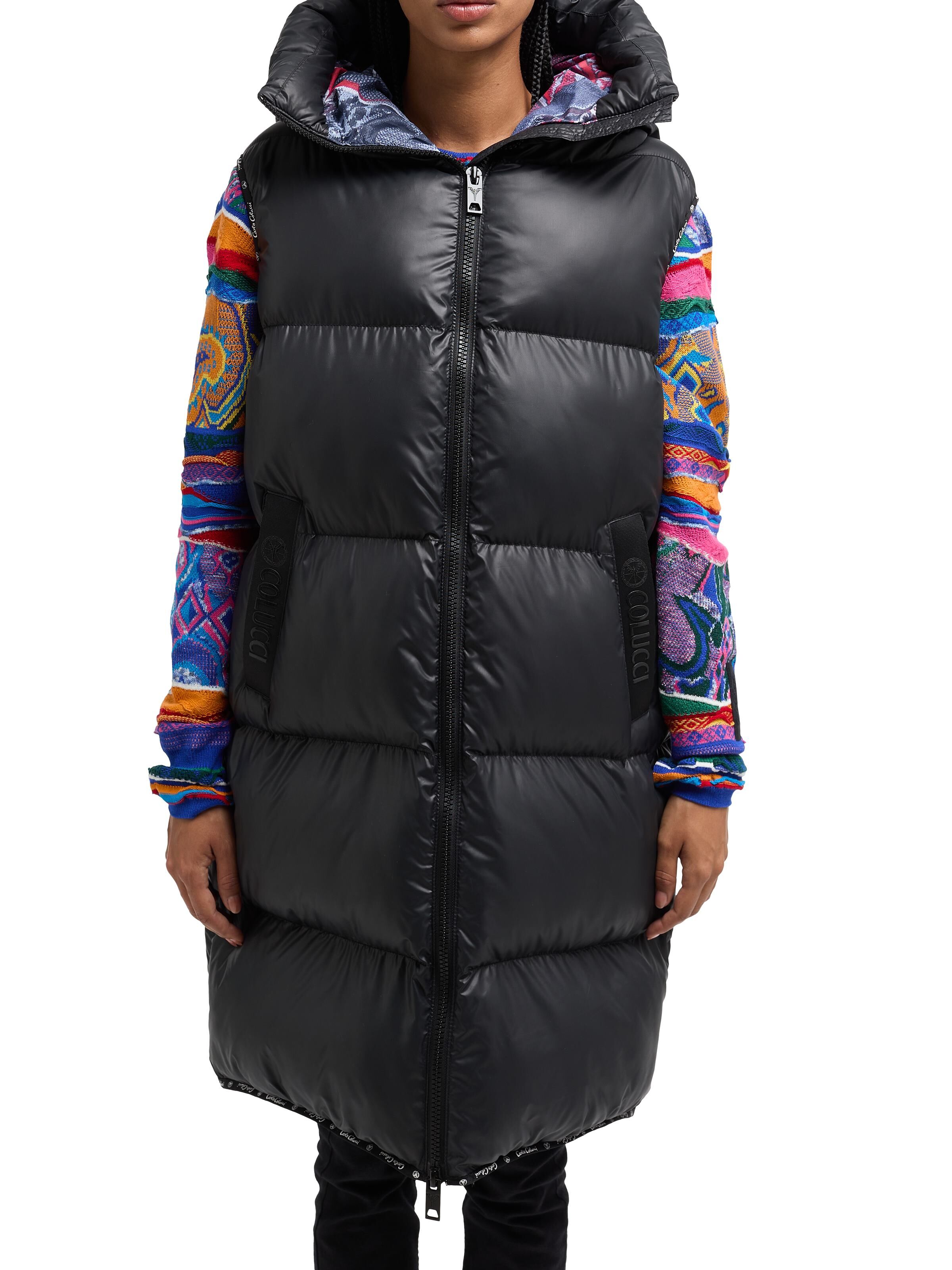 Padded long vest