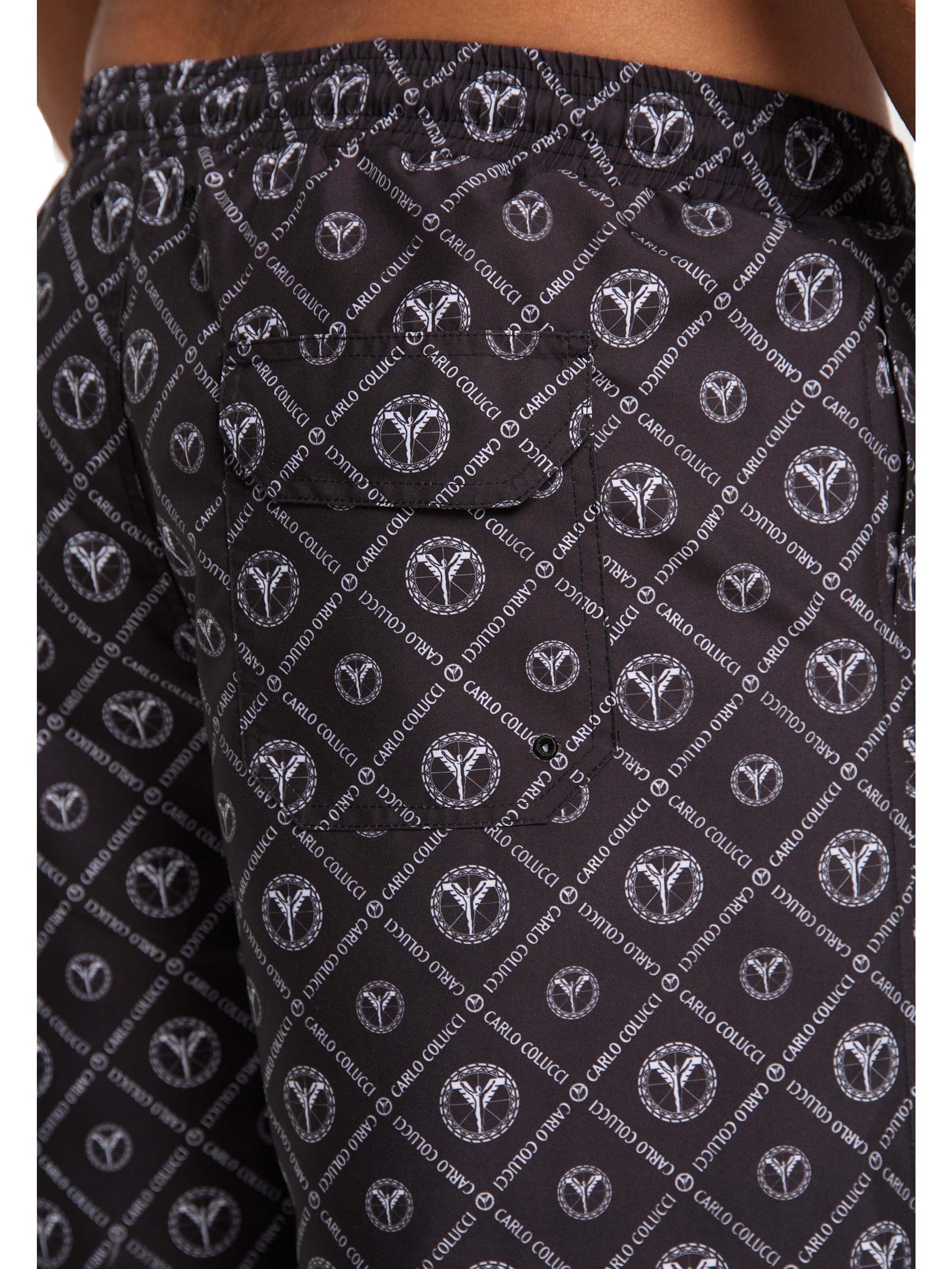 Herren Badehose mit Logodruck