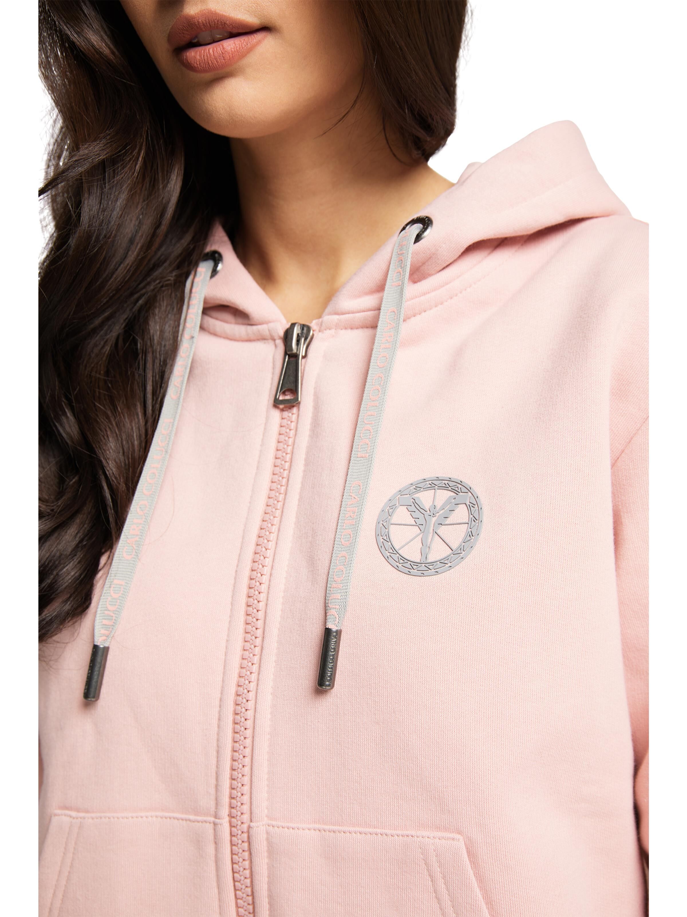  Damen Basic Sweatjacke