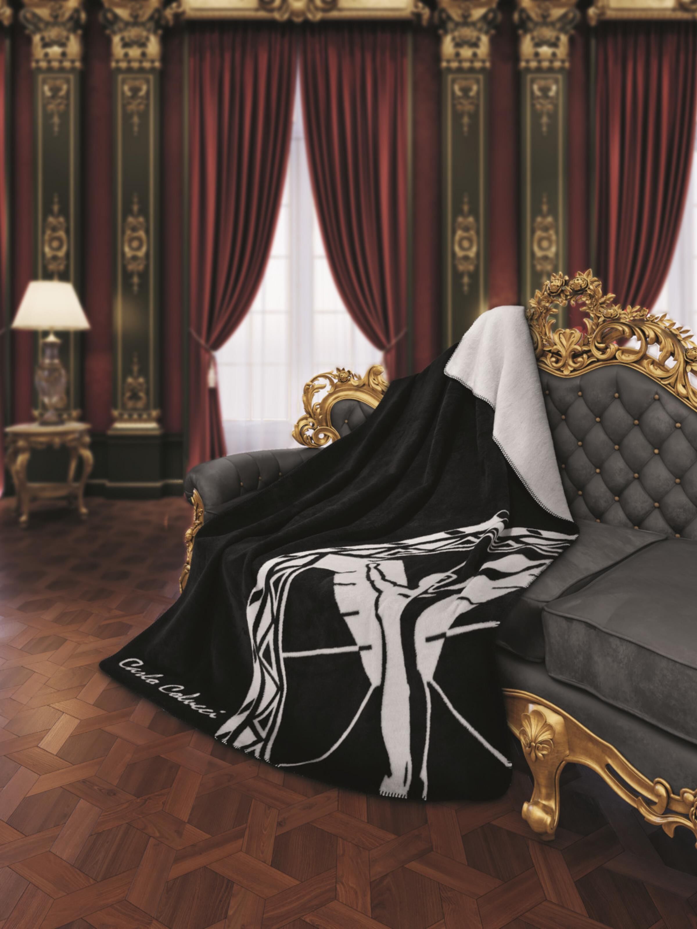Blanket with logo