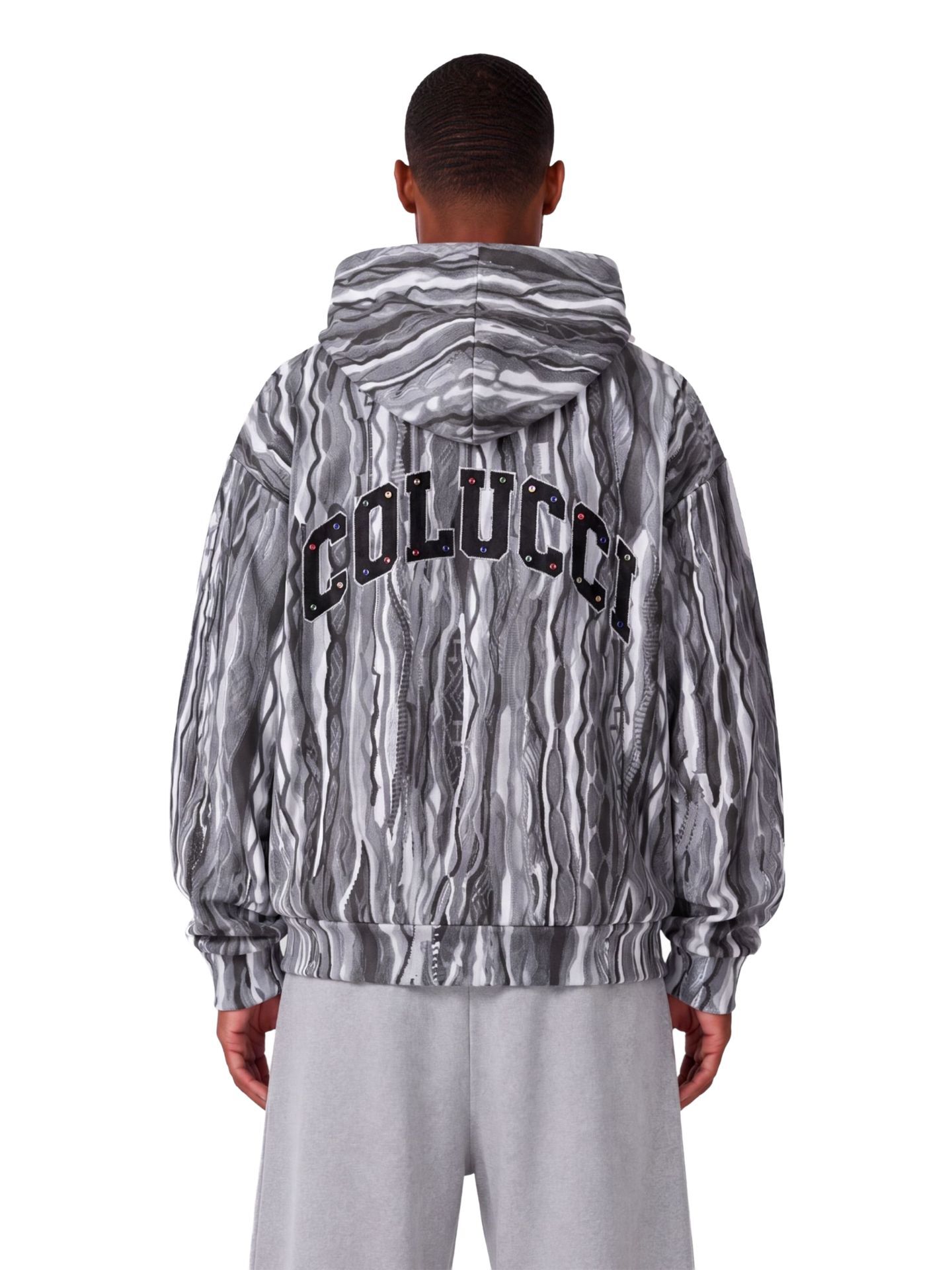  Alloverprint Sweatjacke