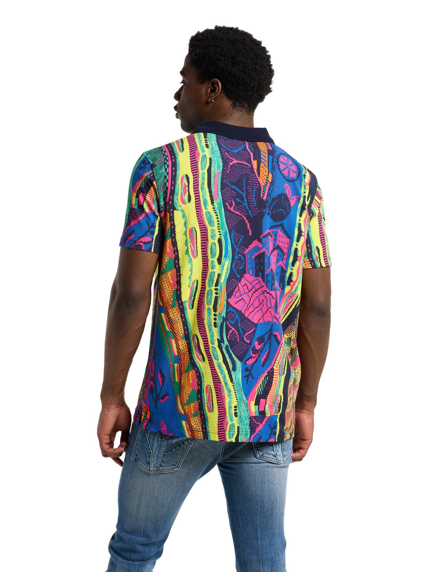  Poloshirt mit Knitprint