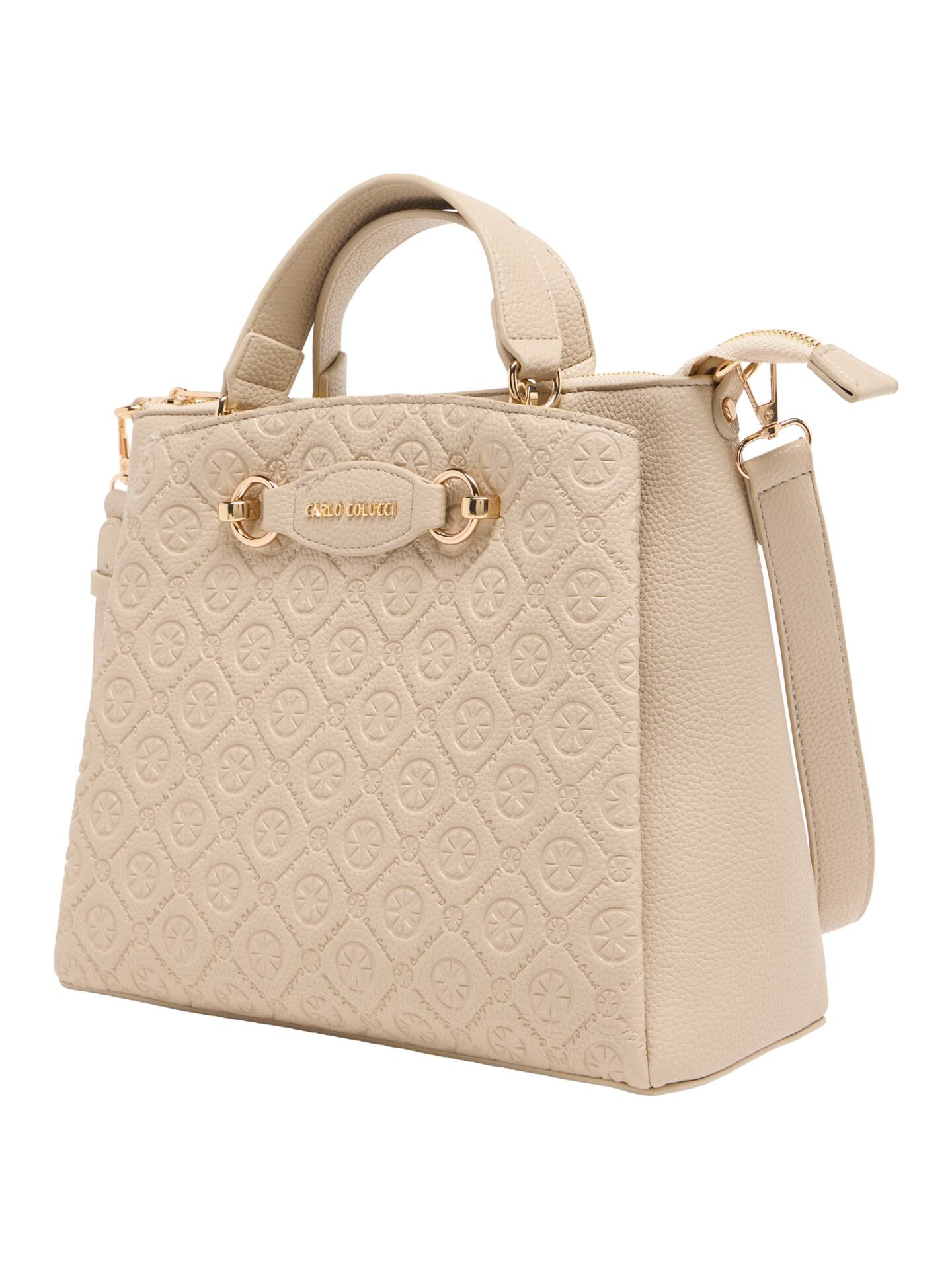 Handtasche mit Logoprägung