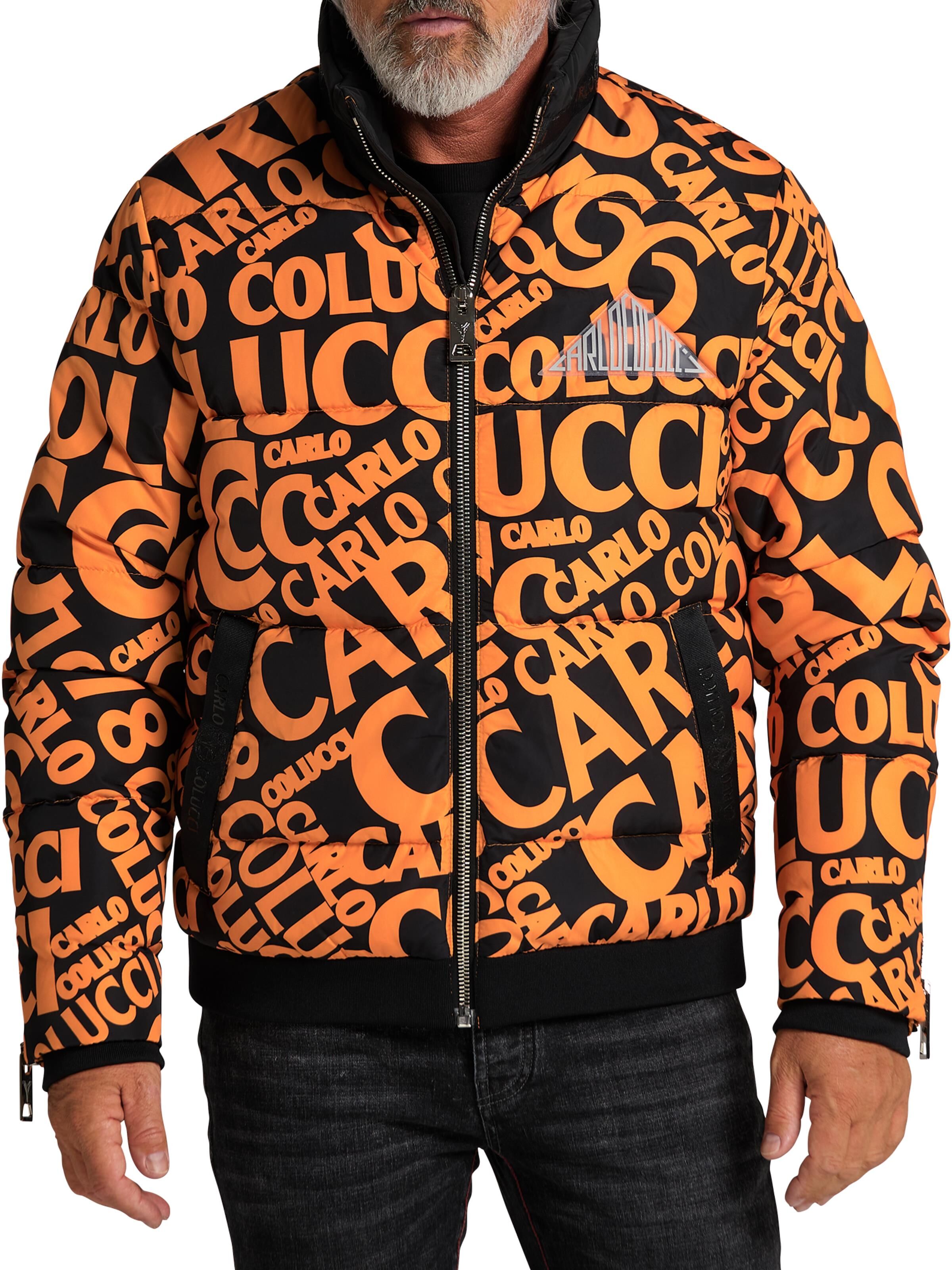 Winterblouson mit Schriftzügen