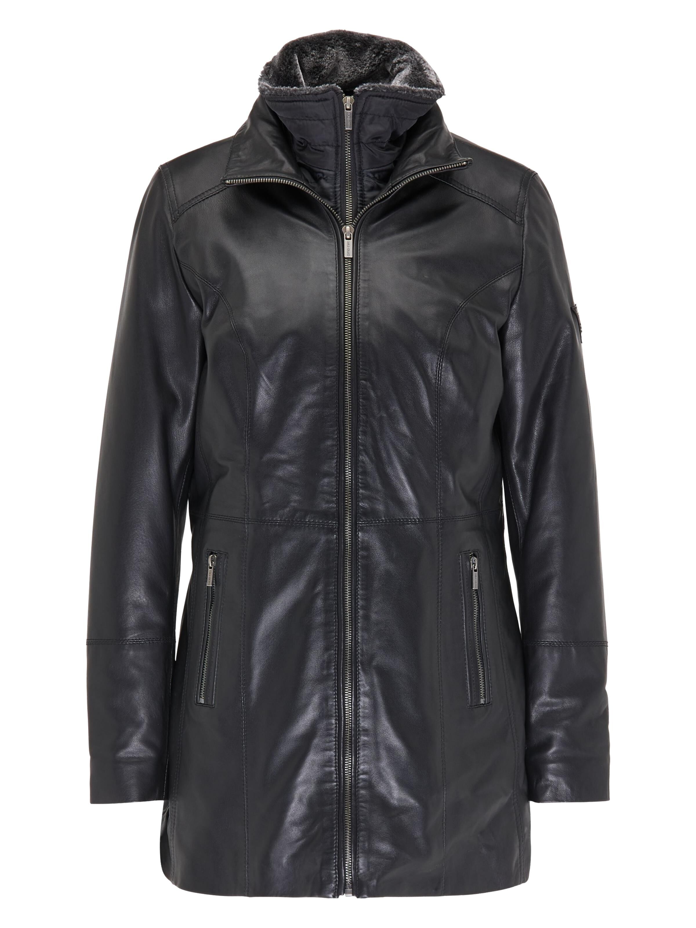 Damen Lederjacke, lang