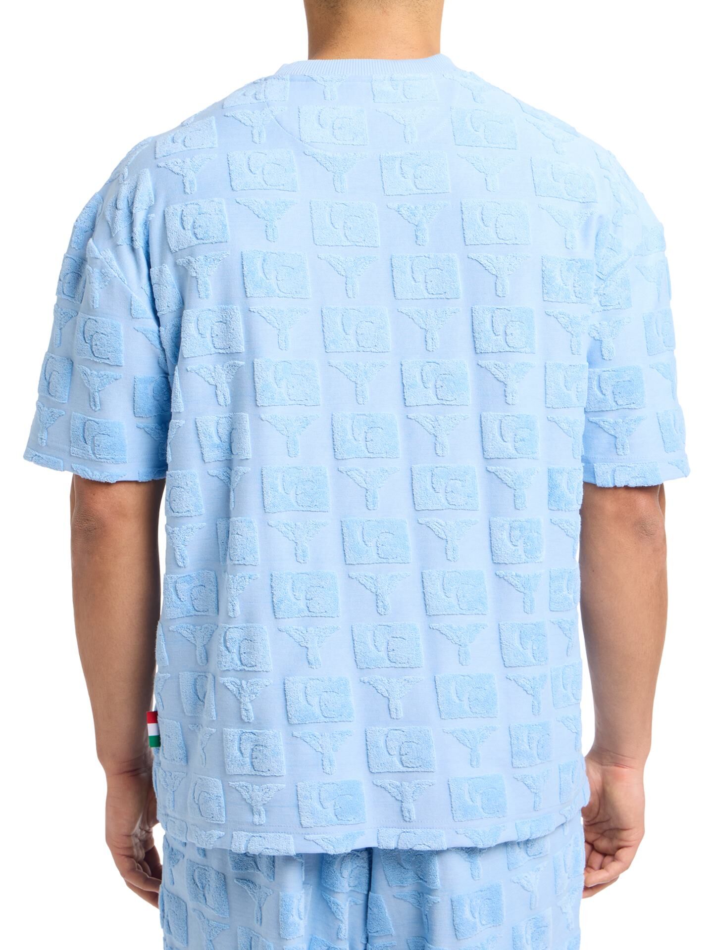 Oversize T-Shirt mit Frotteeinsätzen