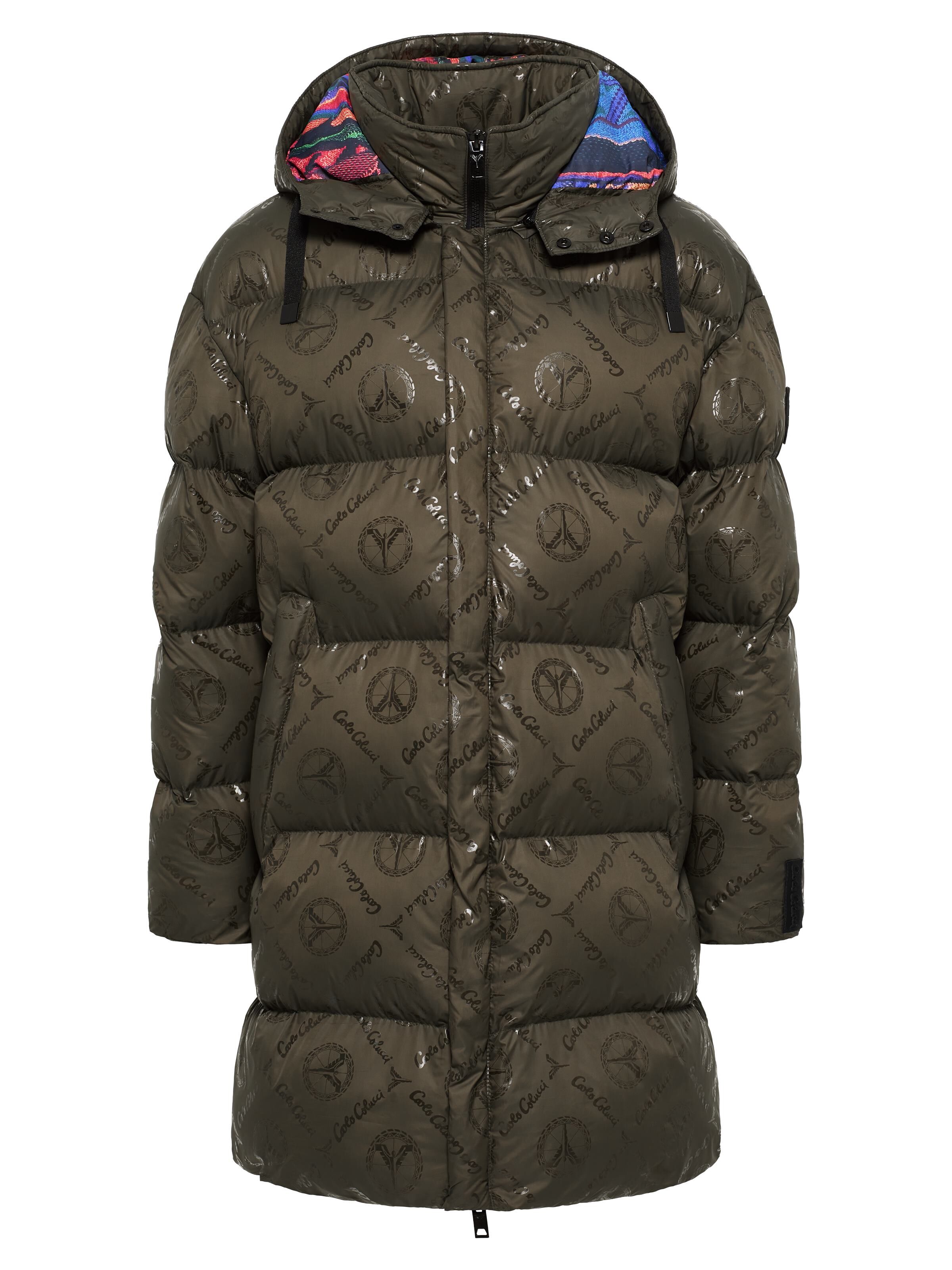 Padded oversize coat with Unique badge