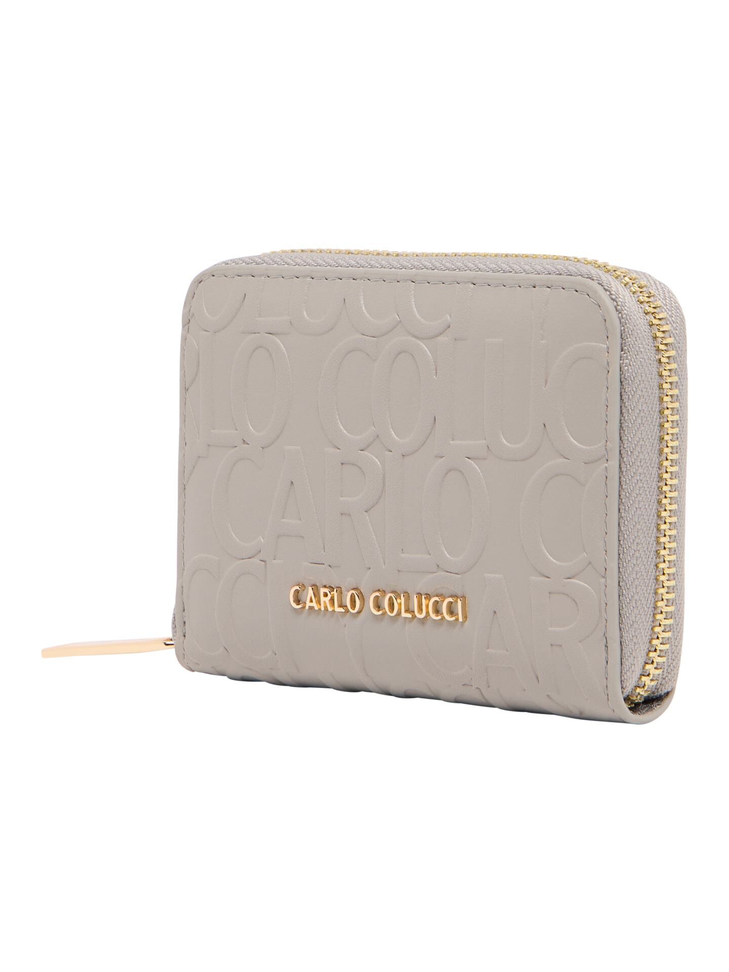 Small wallet with embossed lettering