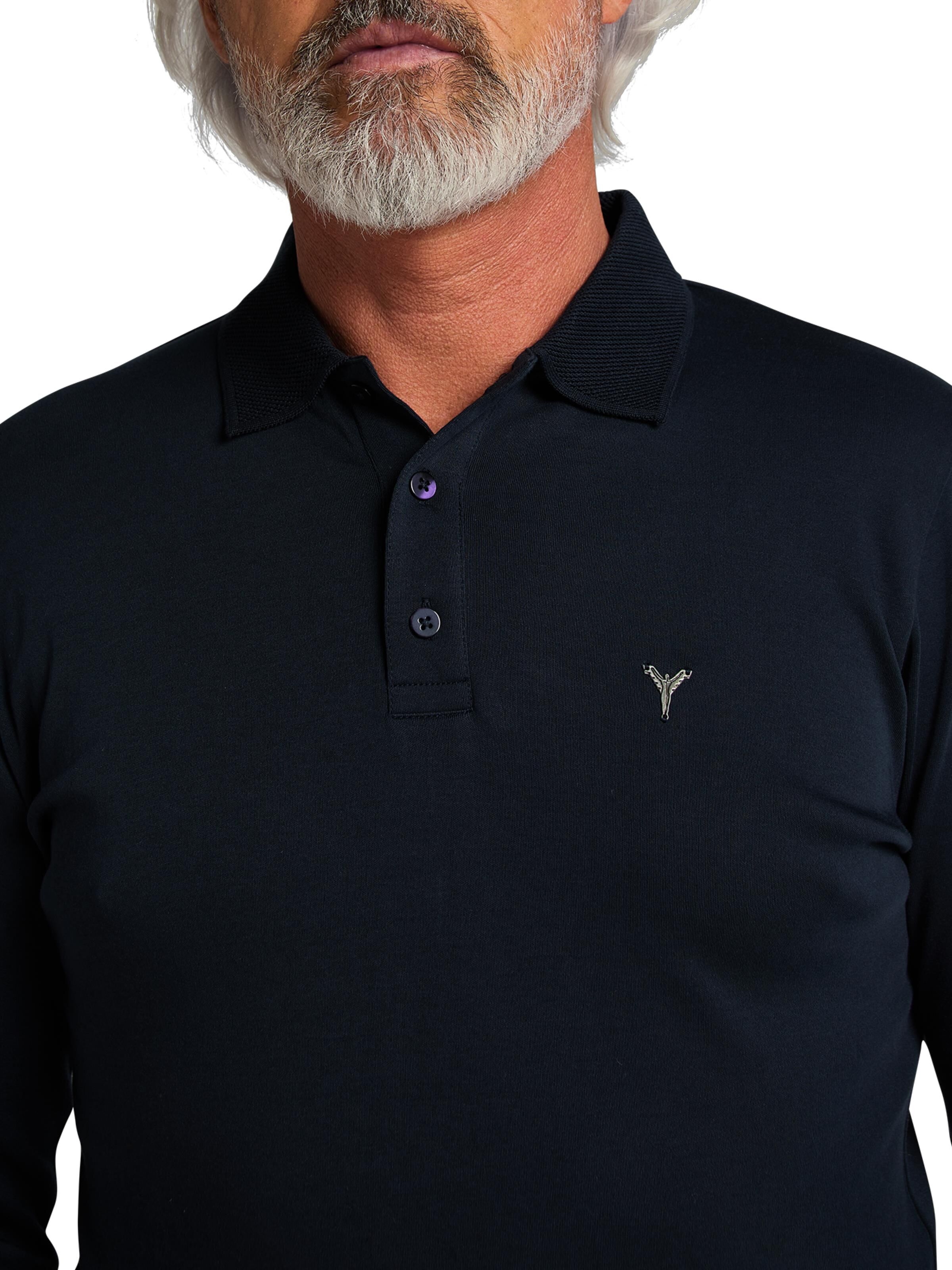 Langarm-Poloshirt
