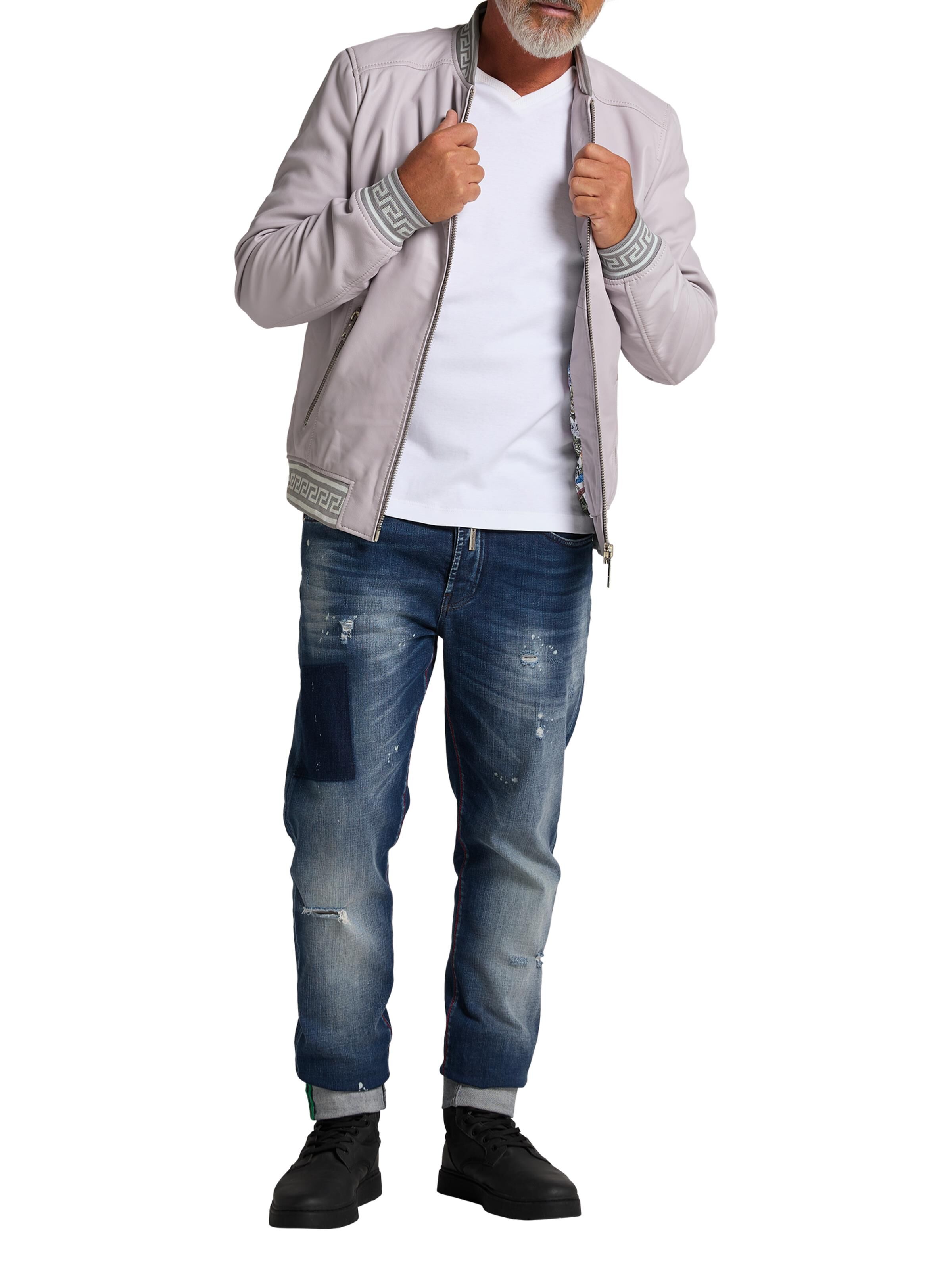 Leder Blouson