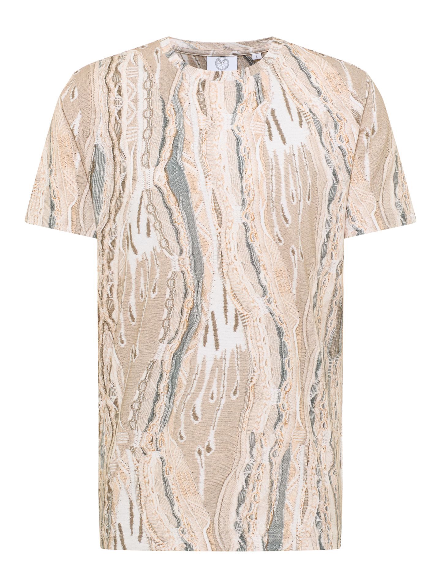 Knit print T-shirt - 3D knit