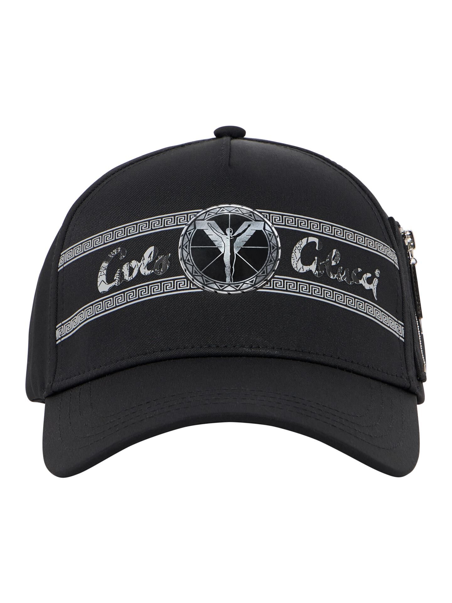 Unisex basecap with metal logo print