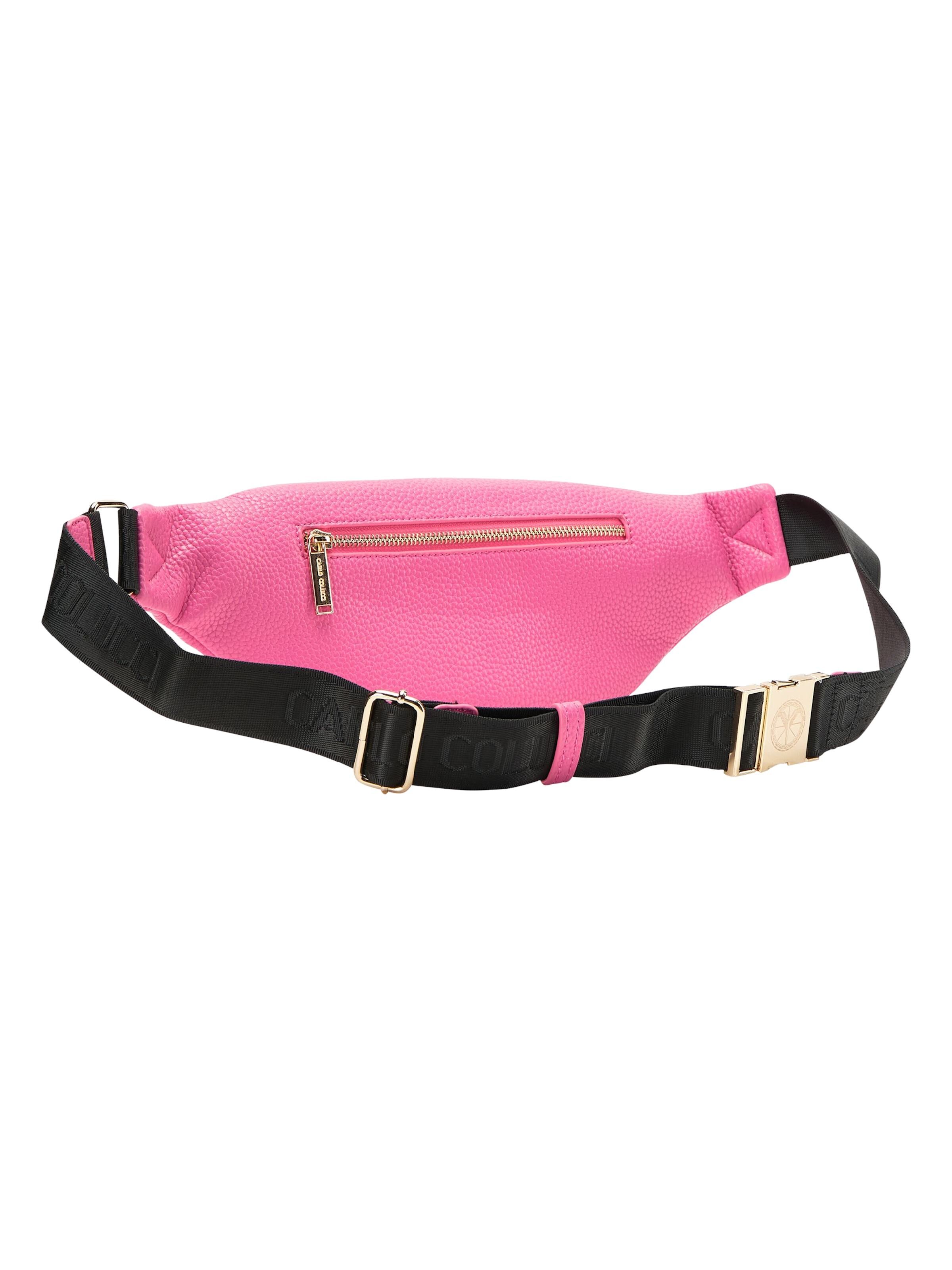 Bum bag with logo Pink FAG CC0017A LITCHI 67