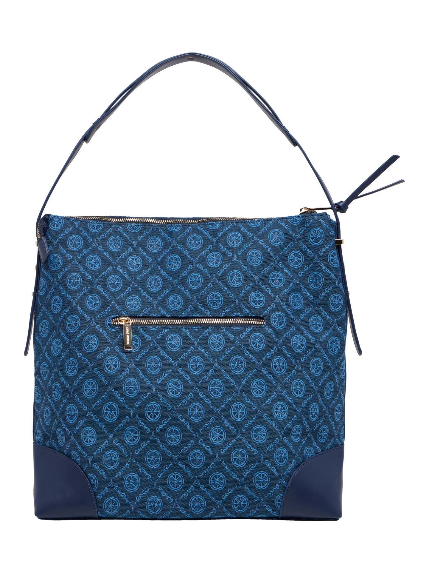 Schultertasche mit Logodruck