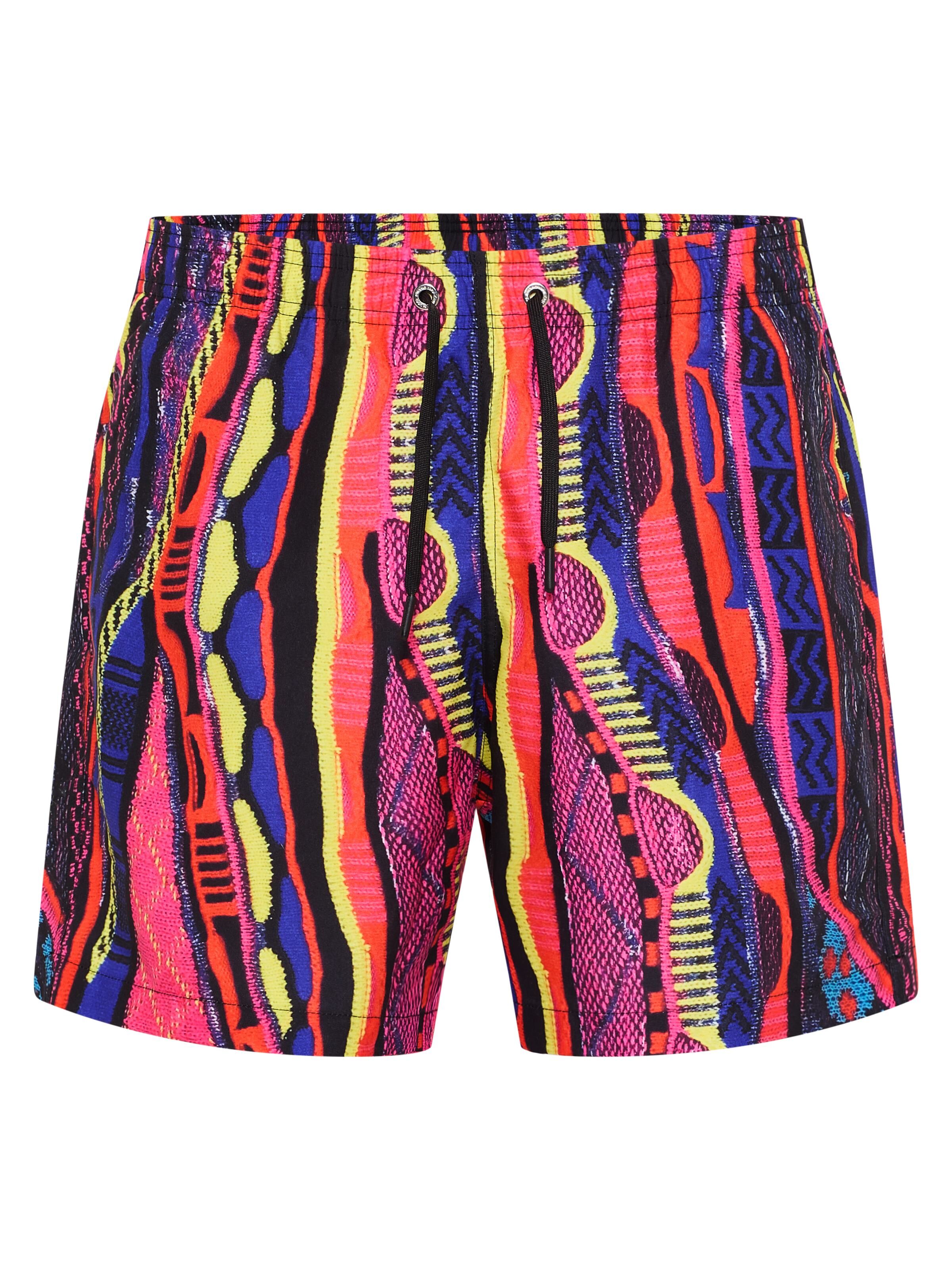 Swim shorts with knit print