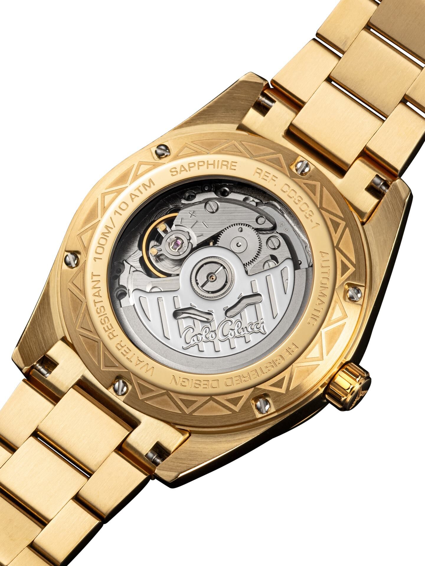  Round stainless steel watch