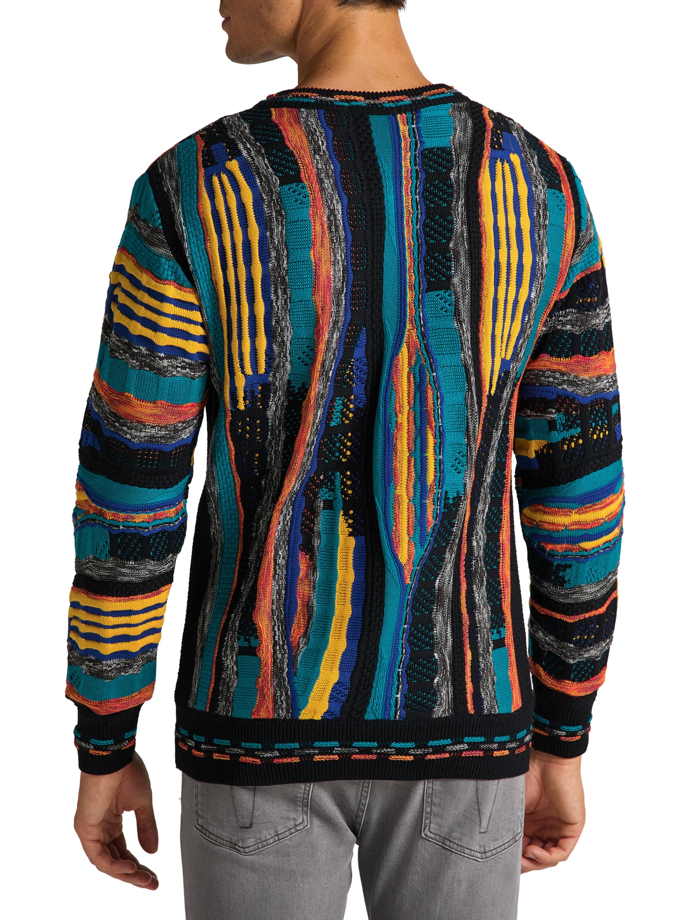 Retro-Jacquard Pullover Schwarz S DAH-C9909-201-S