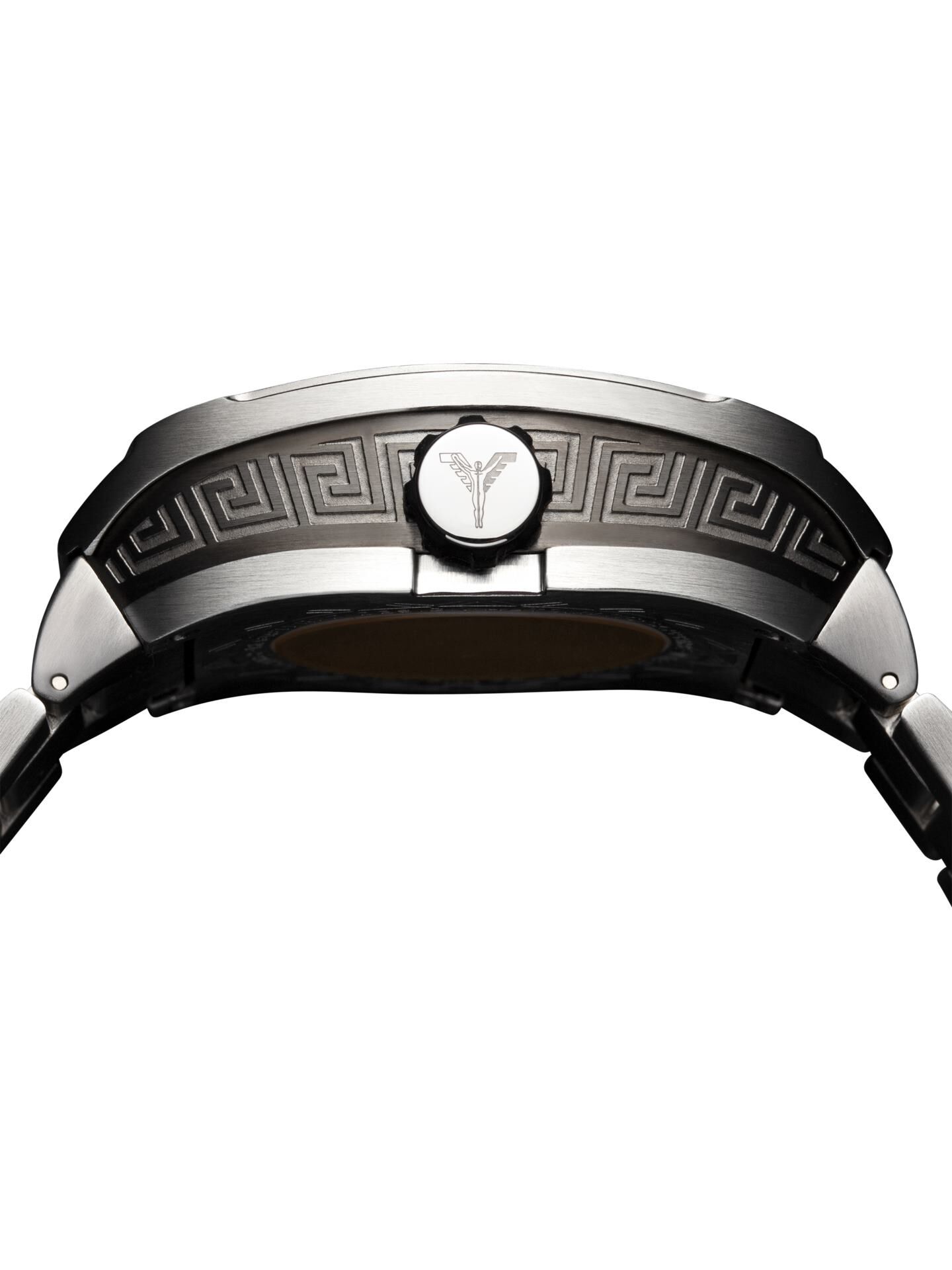 Stainless steel watch with folding clasp | Silver | CC-103-2-231