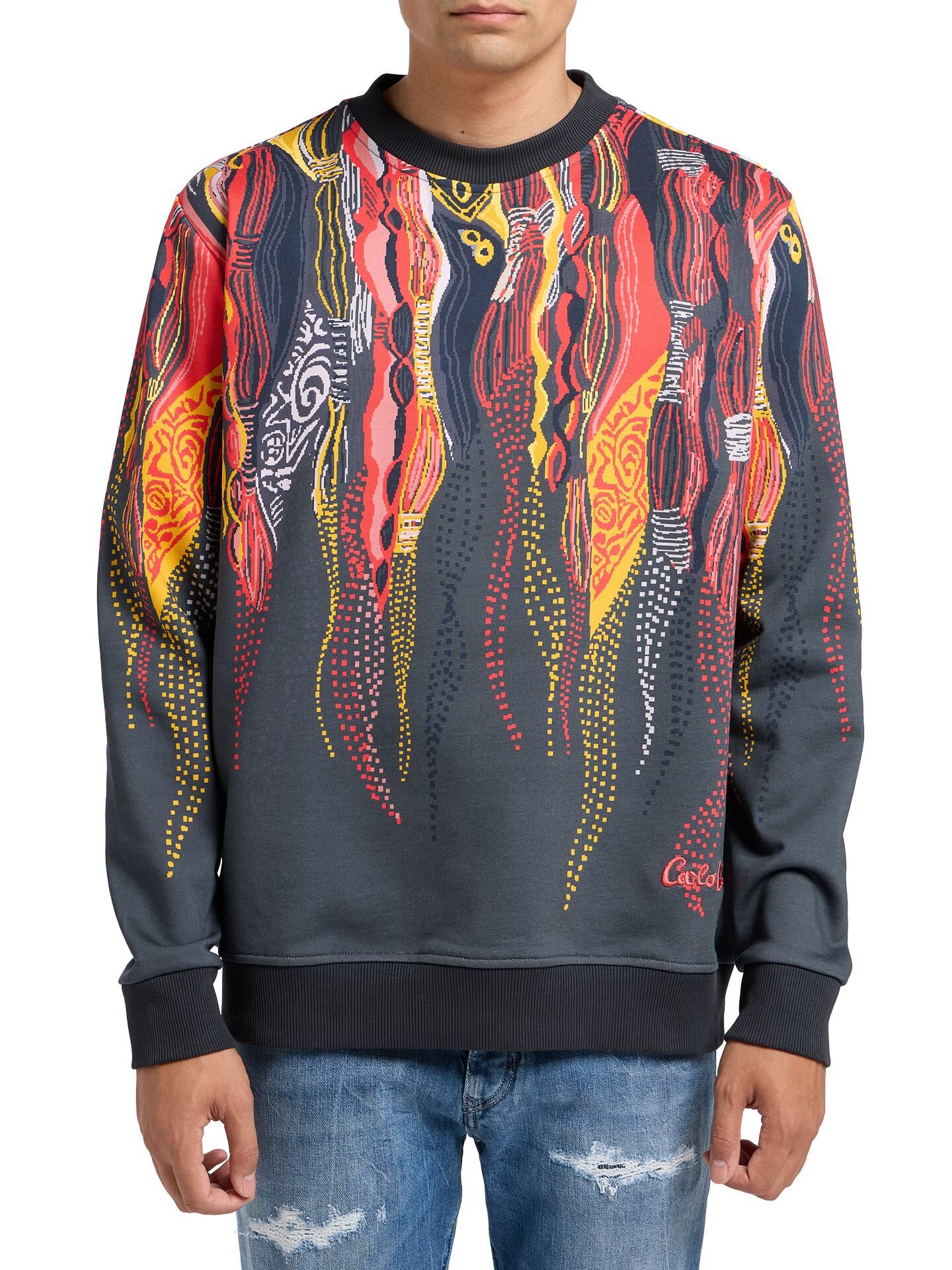 Sweatshirt -Knit Pixel-