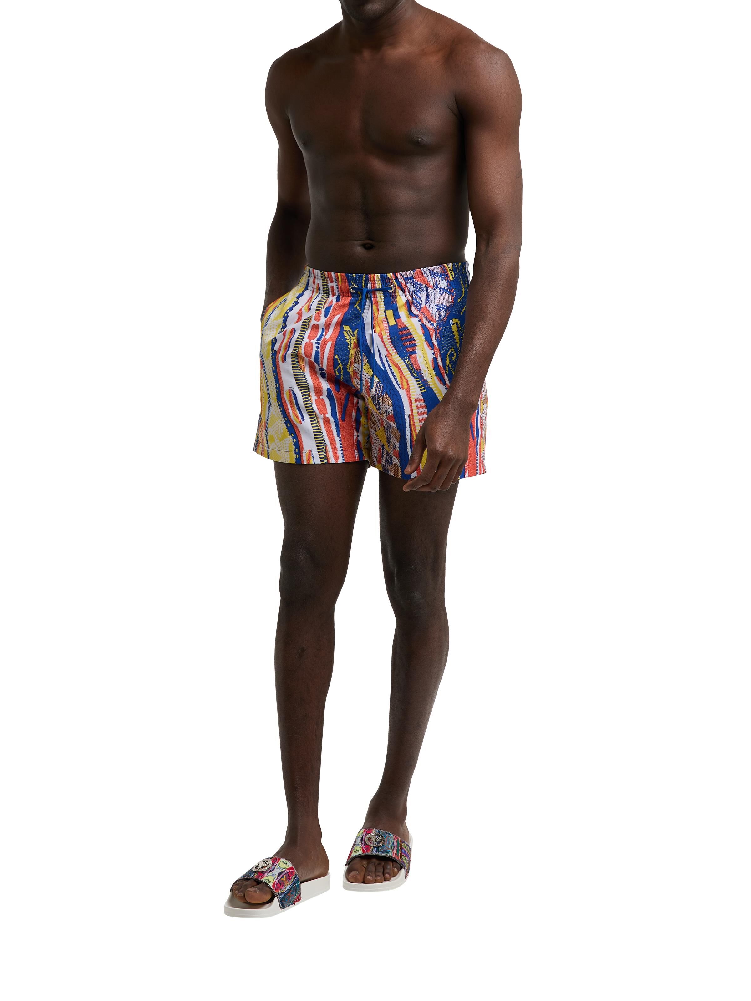 Badeshorts mit Strickmuster