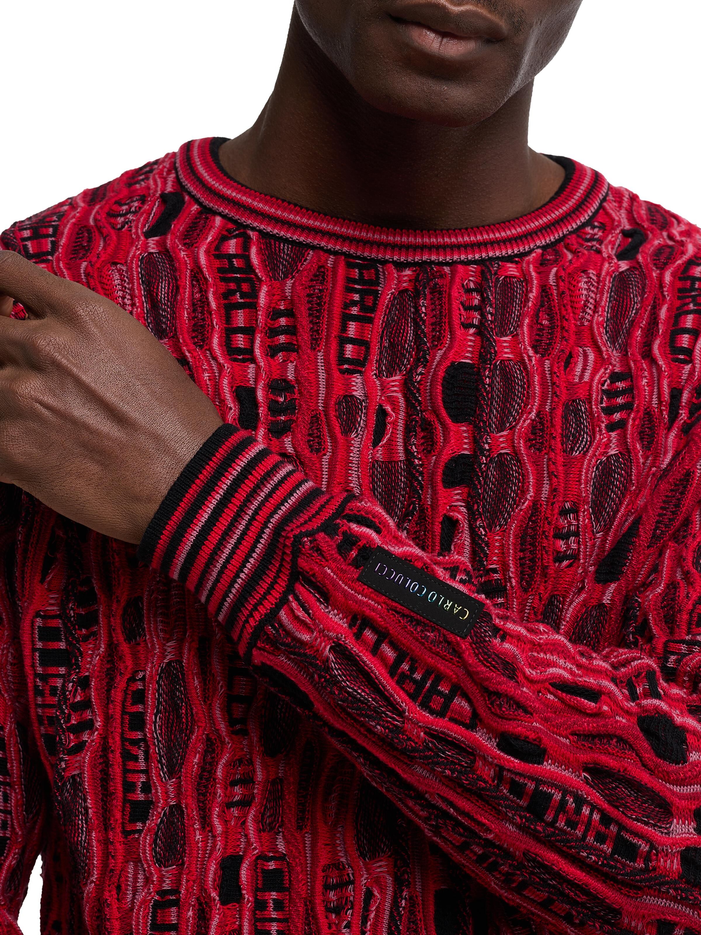 Pullover Sweater Carlo Colucci Pullover Schwarz WeiÃƒÂŸ Sweatshirt